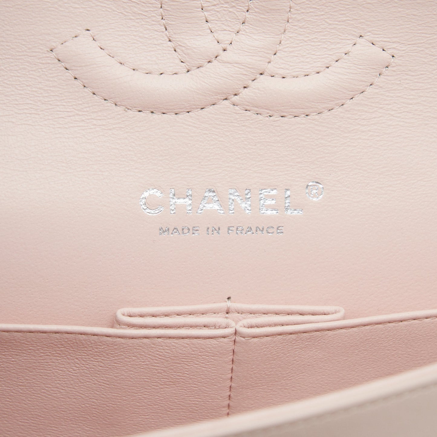 Chanel patent leather medium classic double flap bag Beige SHW
