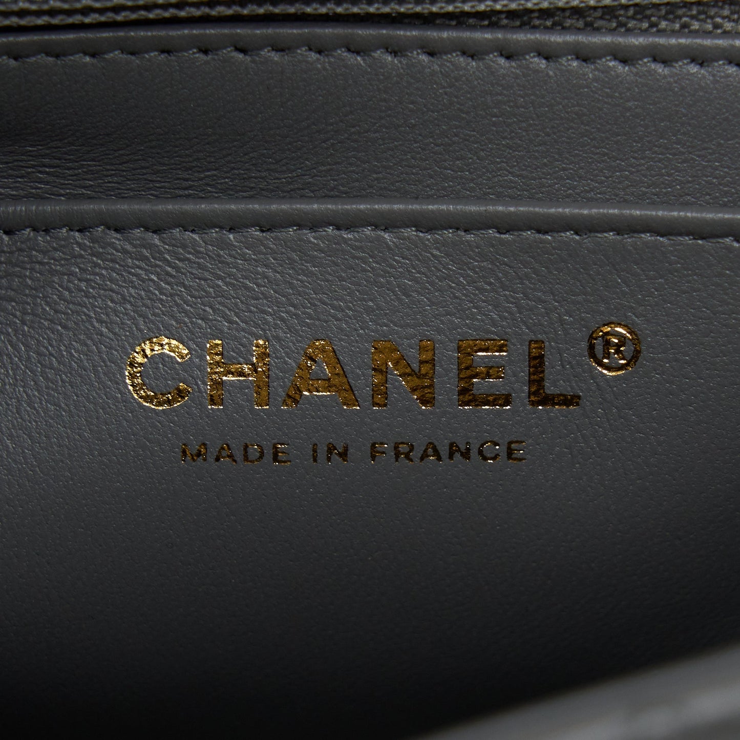 Chanel 22A Mini Rectangular Flap Bag Lambskin Grey LGHW (Microchip)