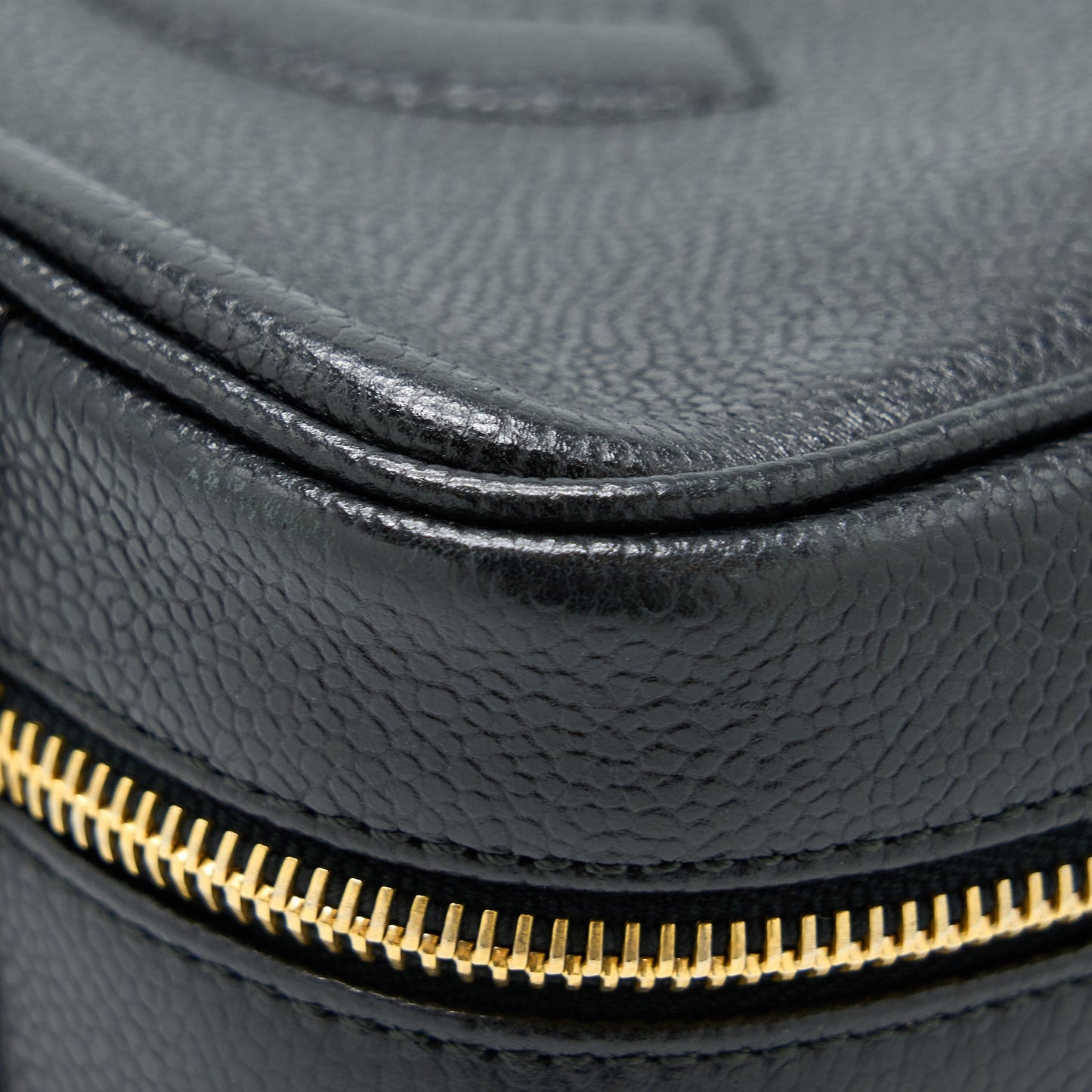 Chanel Vintage CC Logo Vanity Caviar Black GHW