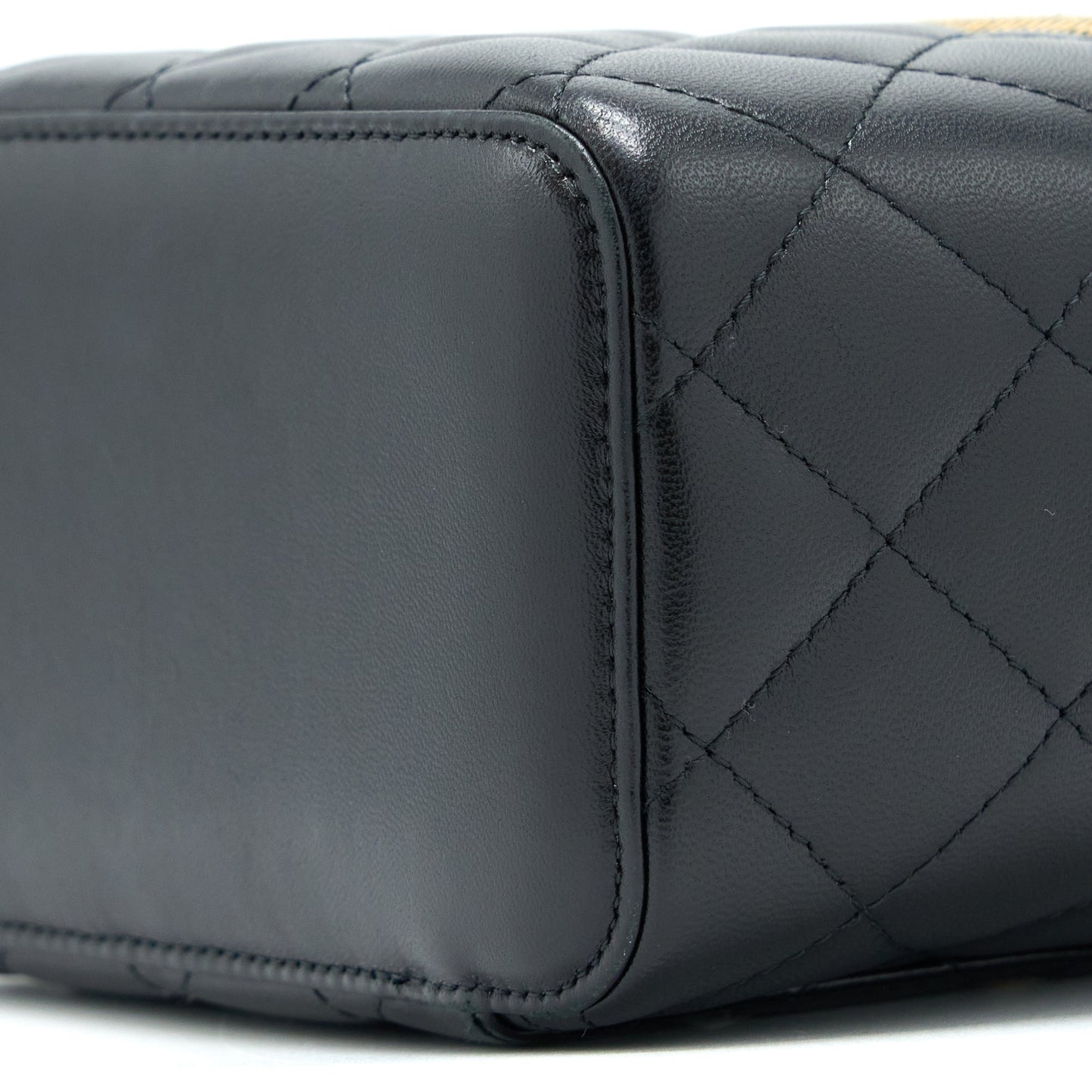 Chanel Long Vanity With Chain Lambskin Black LGHW