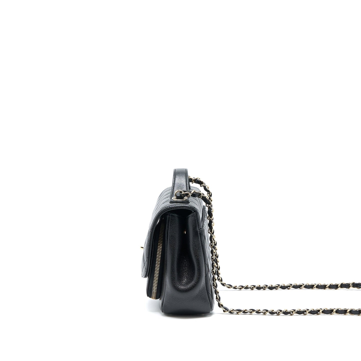 Chanel Medium Business Affinity Caviar Black LGHW(Microchip)