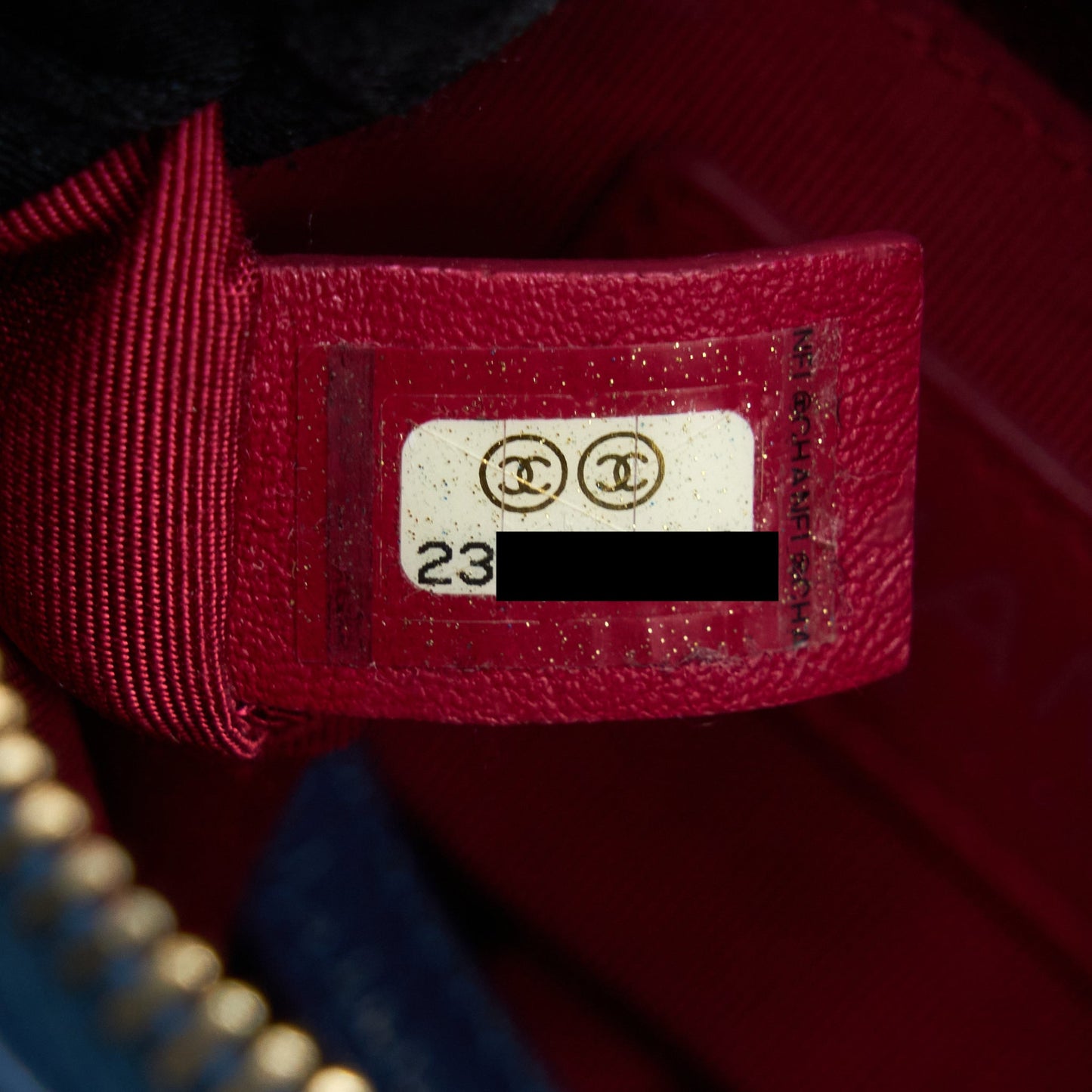 Chanel Small Gabrielle Hobo Bag Blue Multicolour Hardware