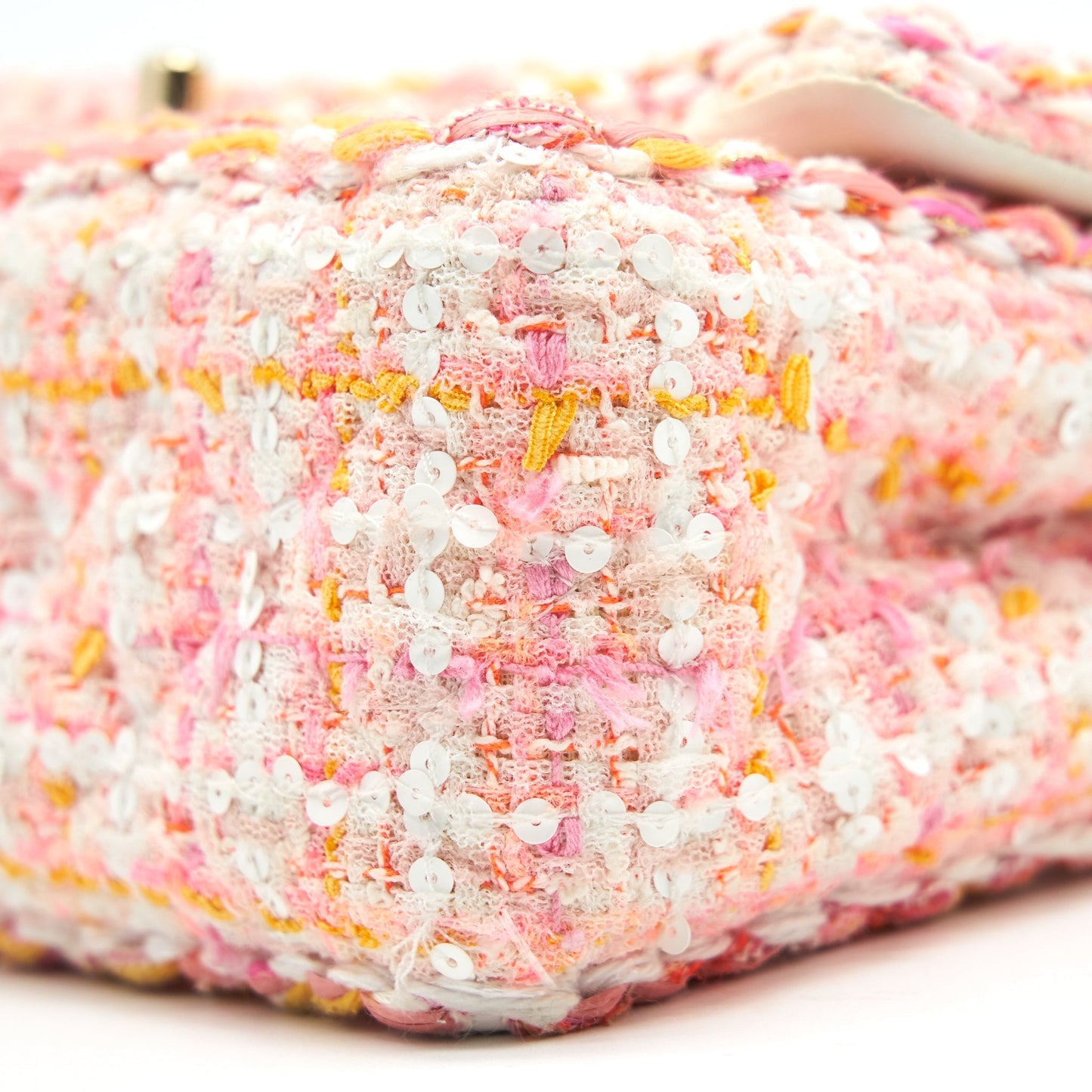 Chanel Tweeds and Fabric Mini Flap Bag Pink