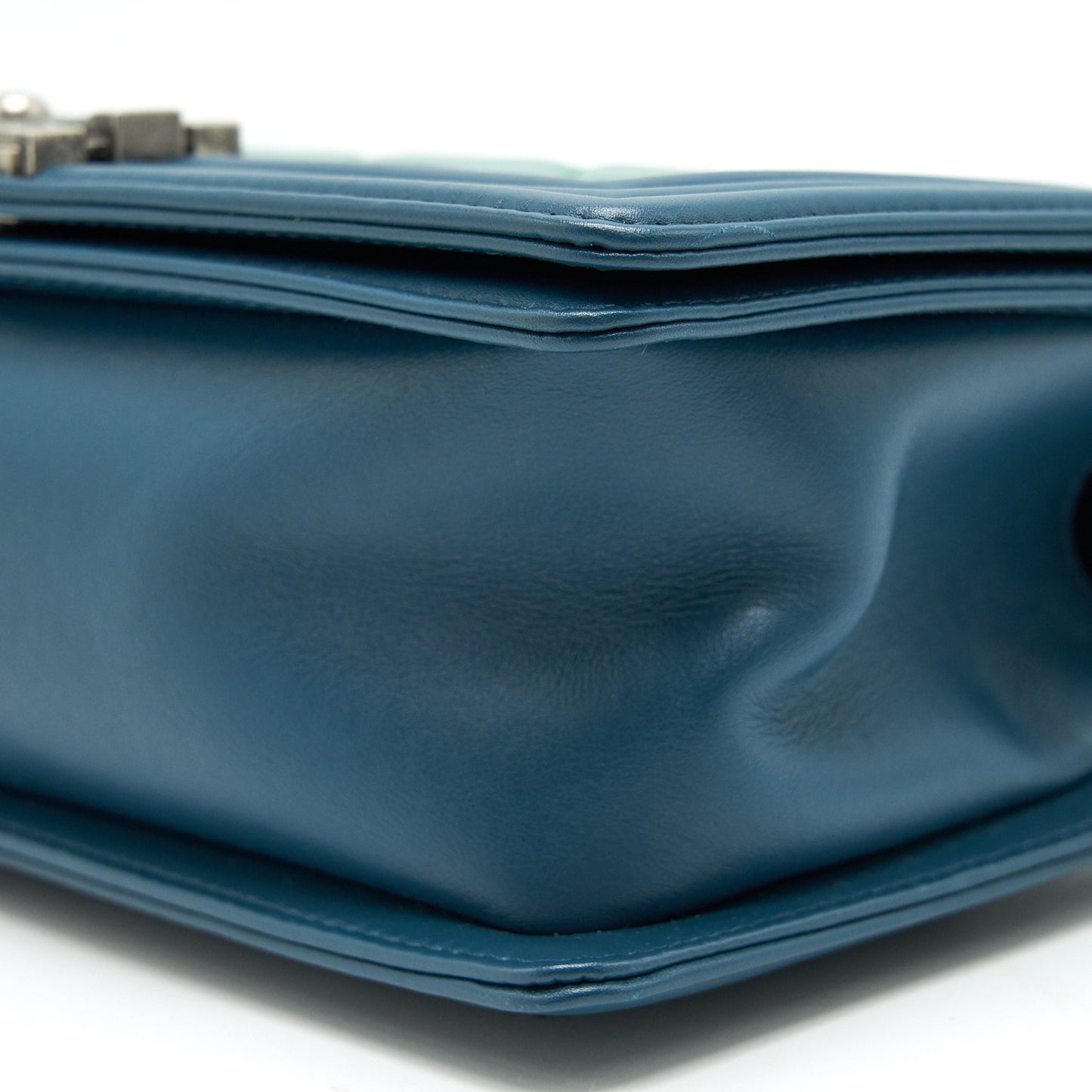 CHANEl Medium Leboy Bag Green Ruthenium Hardware