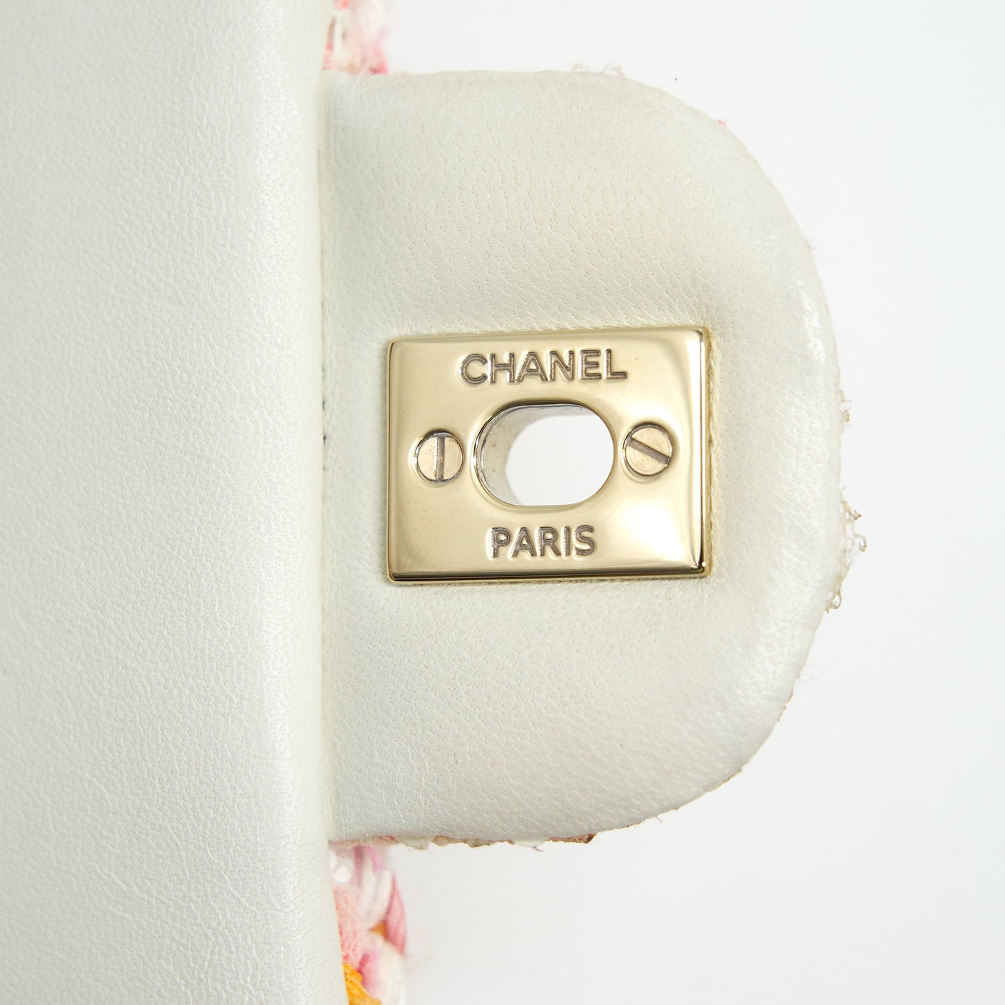 Chanel Tweeds and Fabric Mini Flap Bag Pink
