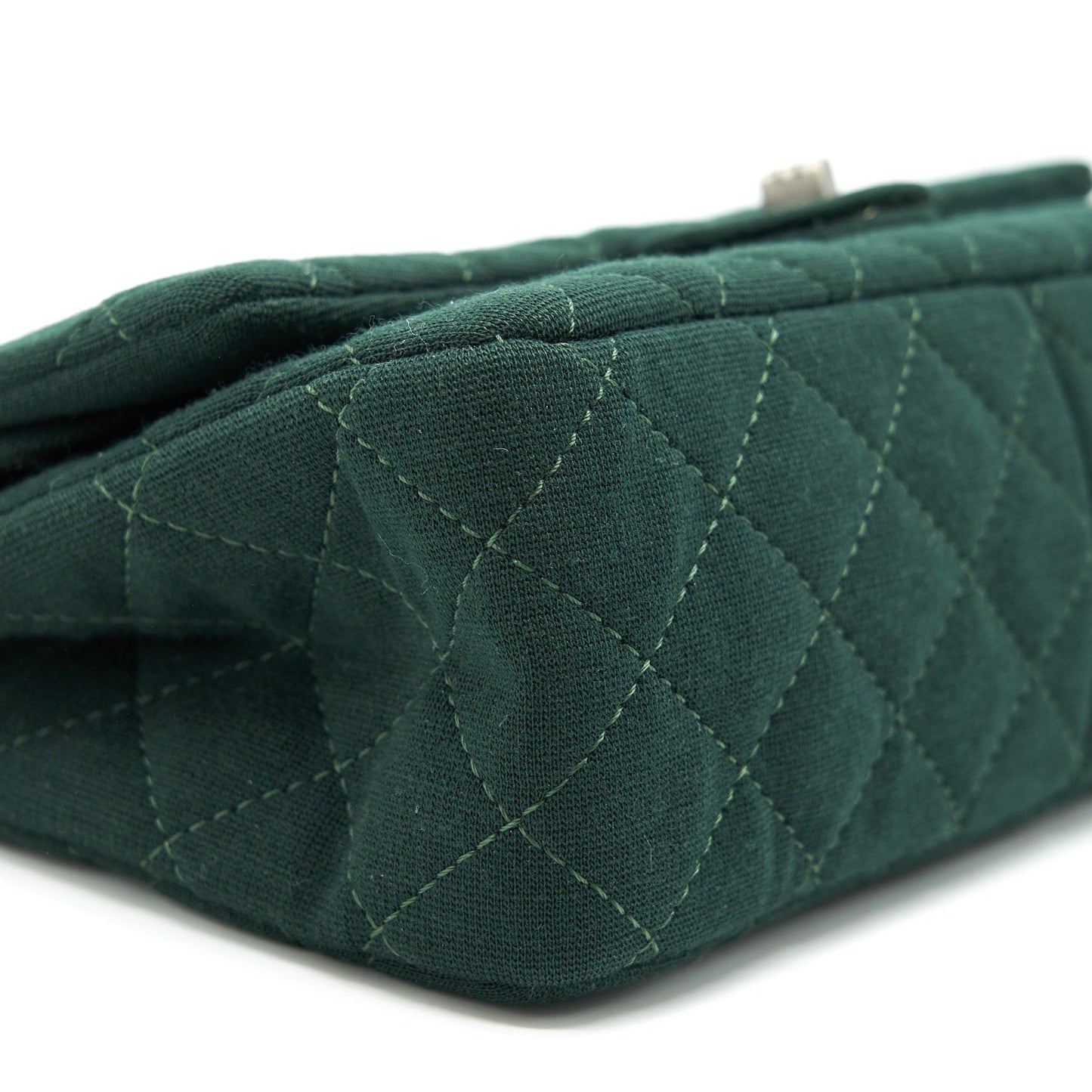 Chanel reissue 2.55 226 Flap Bag fabric Dark green SHW