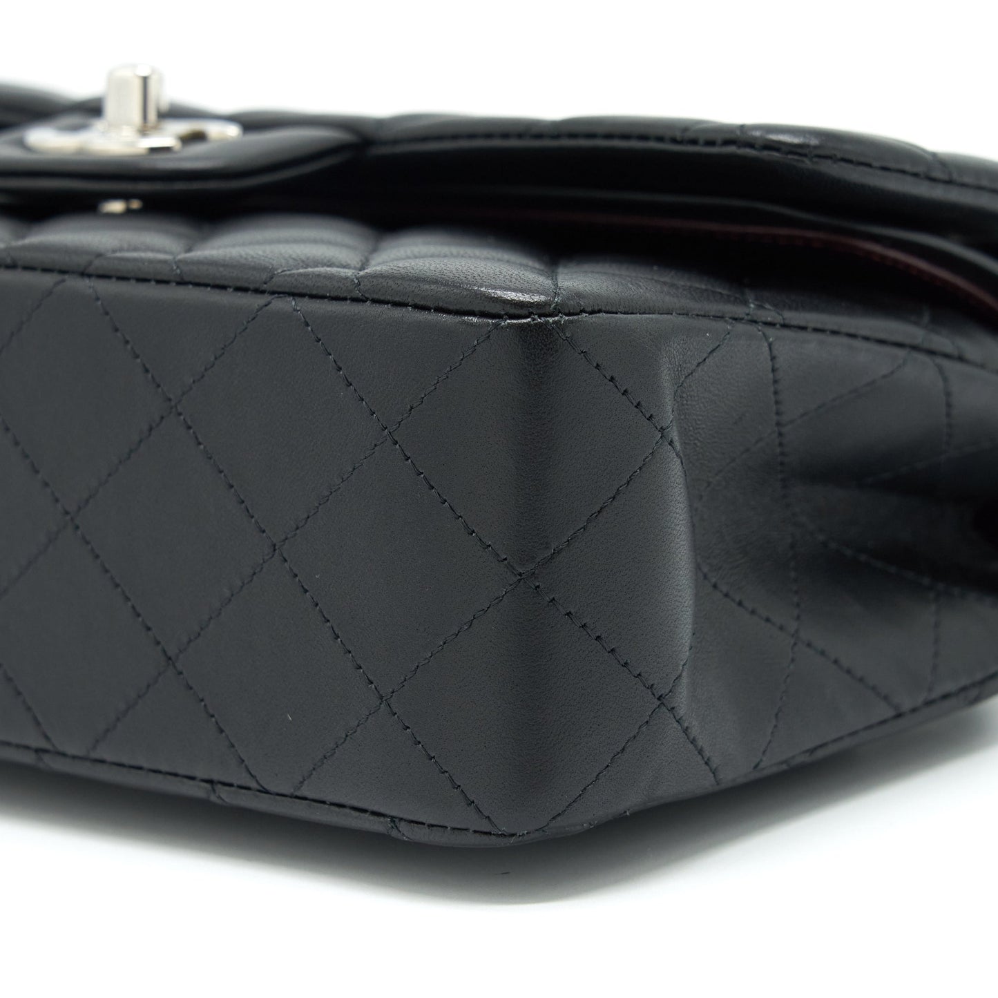Chanel Small Classic Double Flap Bag Lambskin Black SHW