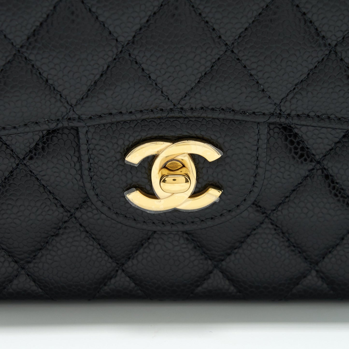 Chanel Small Classic Double Flap Bag Caviar Black GHW (Microchip)