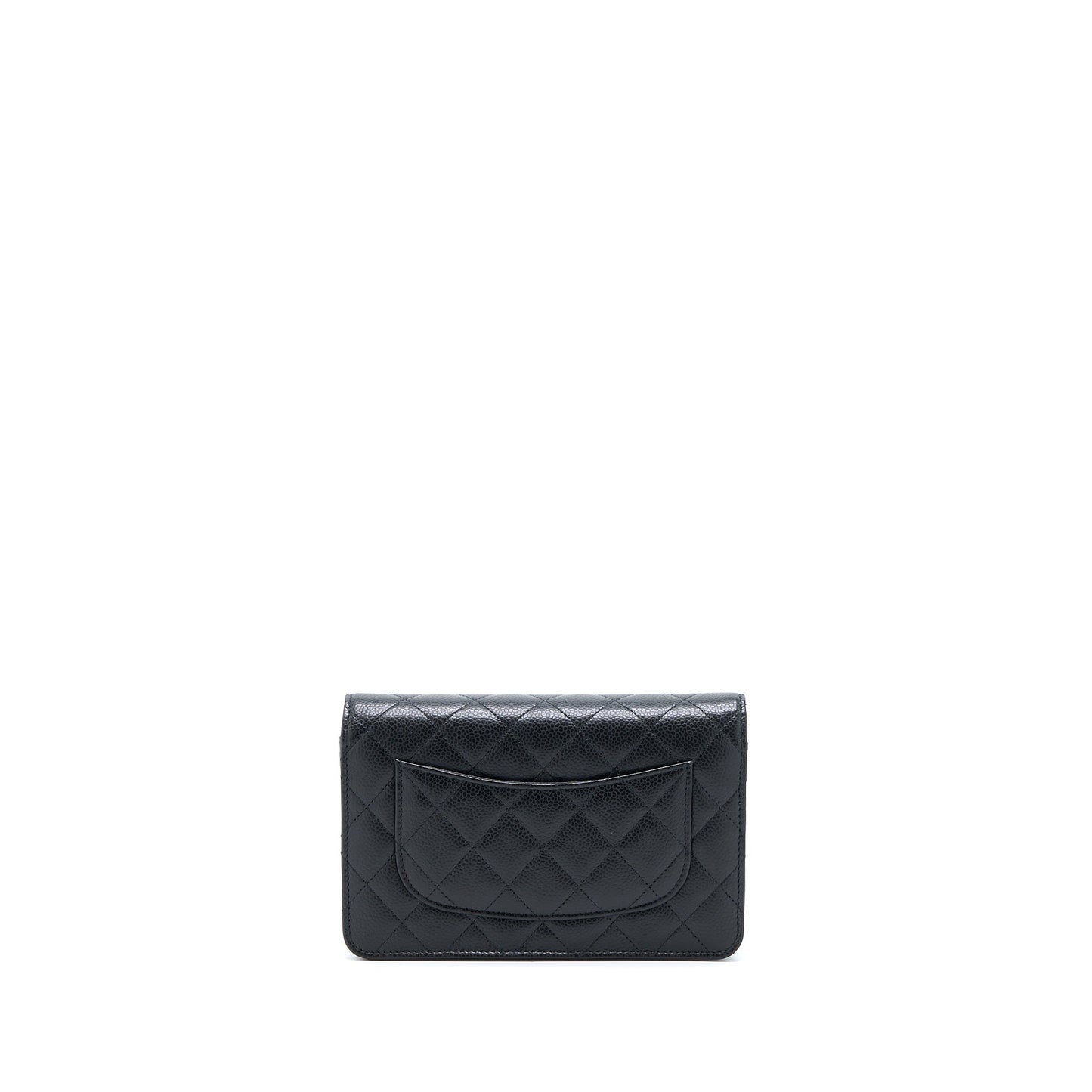Chanel Classic Wallet On Chain Caviar Black GHW (Microchip)