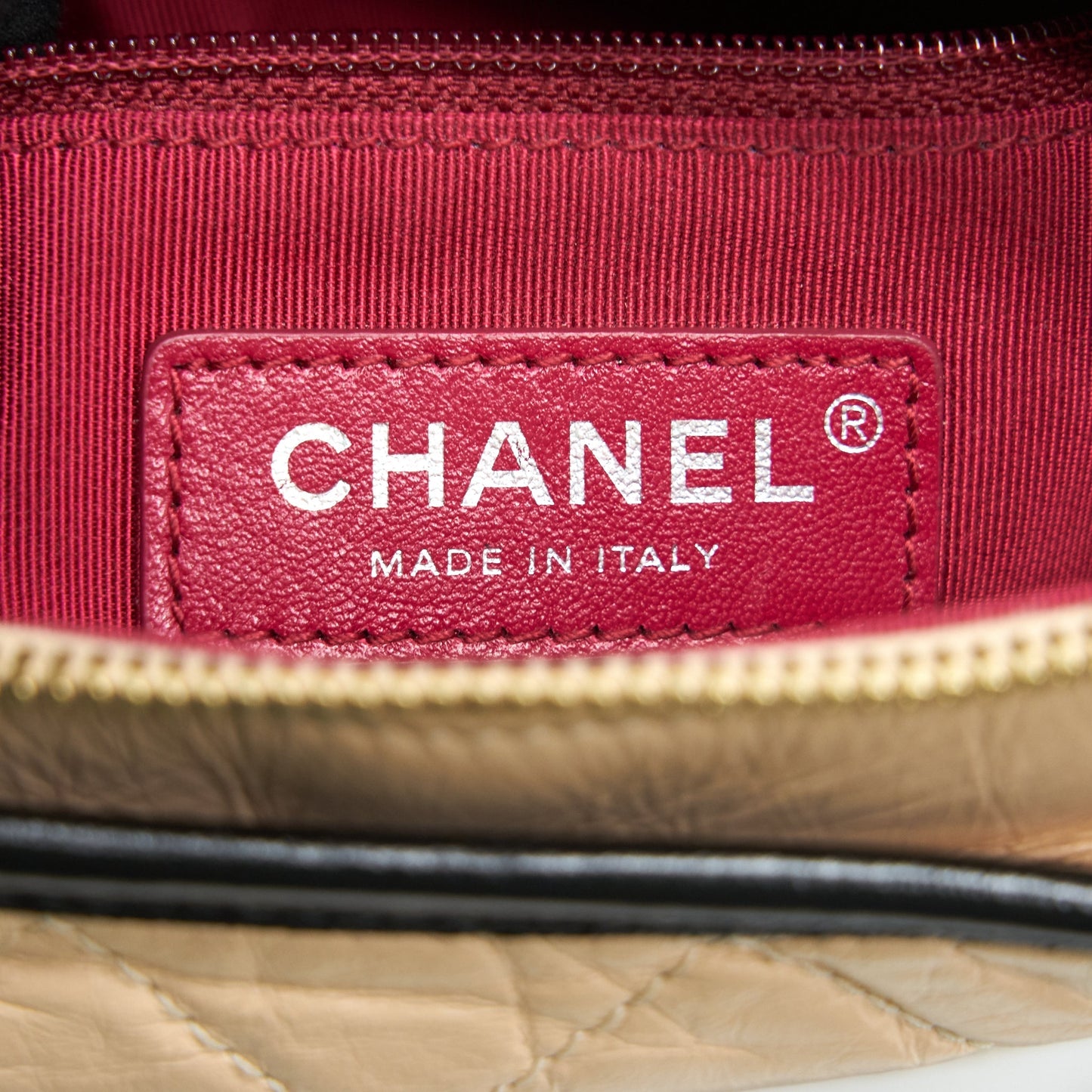 Chanel Small Gabrielle Hobo Bag Beige/Black