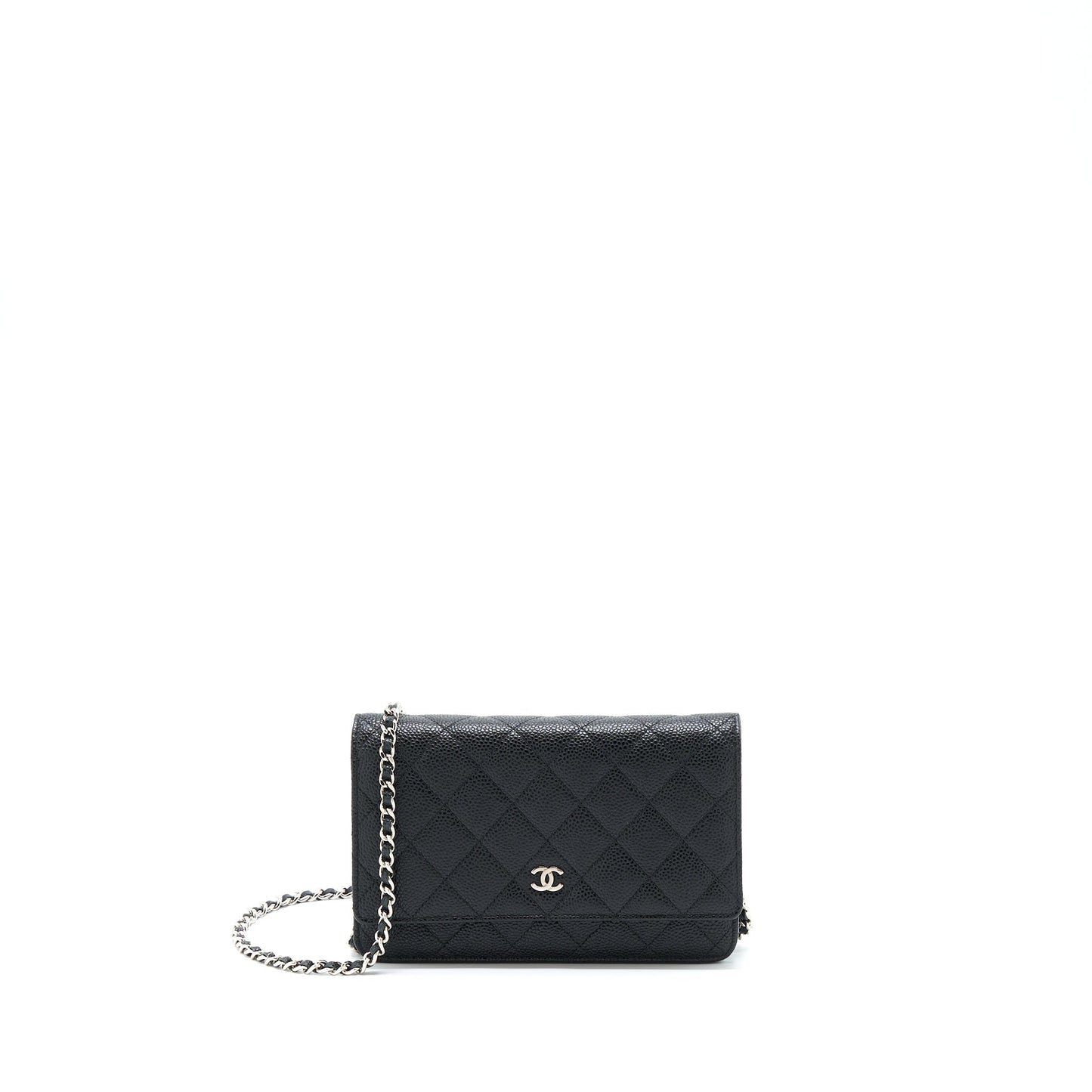 Chanel Classic Wallet On Chain Caviar Black SHW