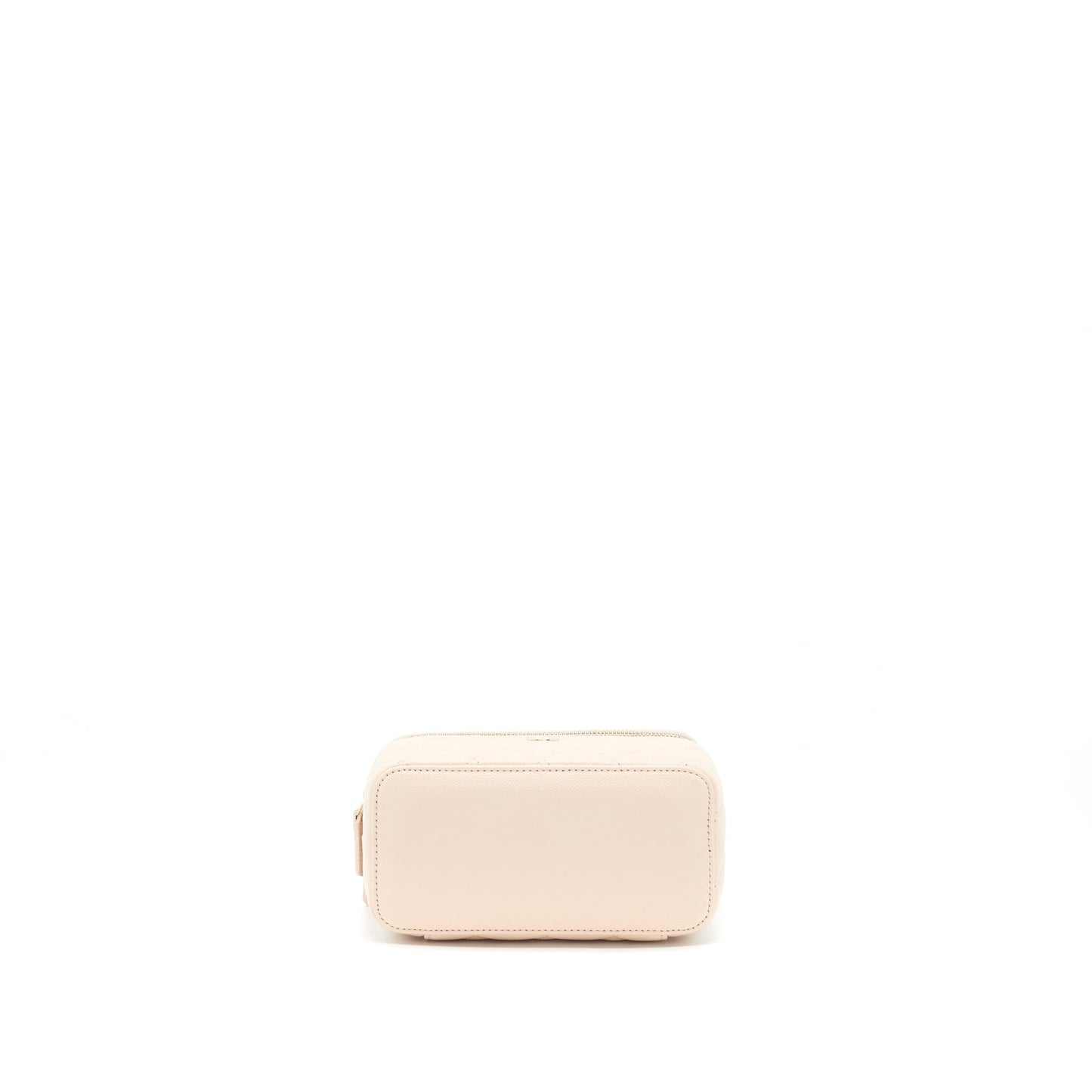 Chanel Long Vanity With Chain Caviar Beige LGHW