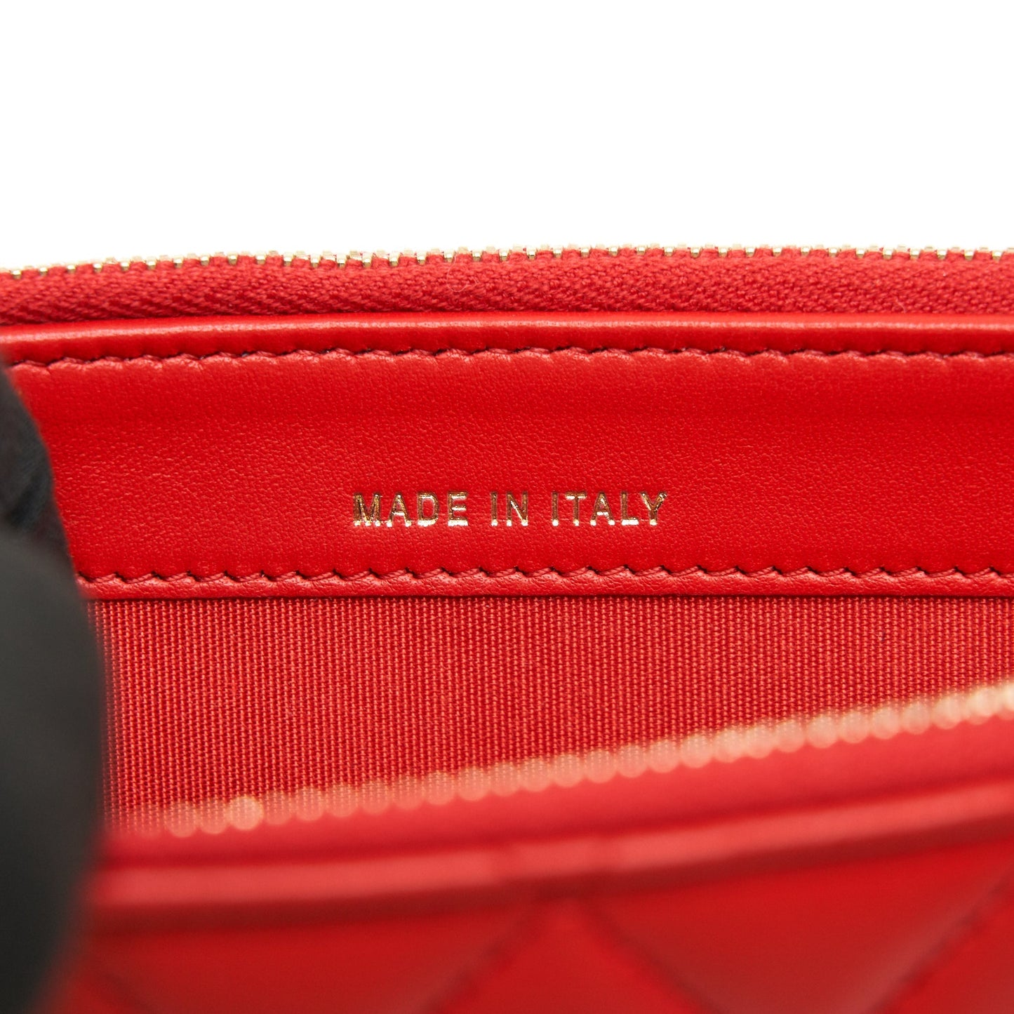 CHANEL RED DOUBLE ZIP WALLET ON CHAIN SPECIAL EDITION IN RED