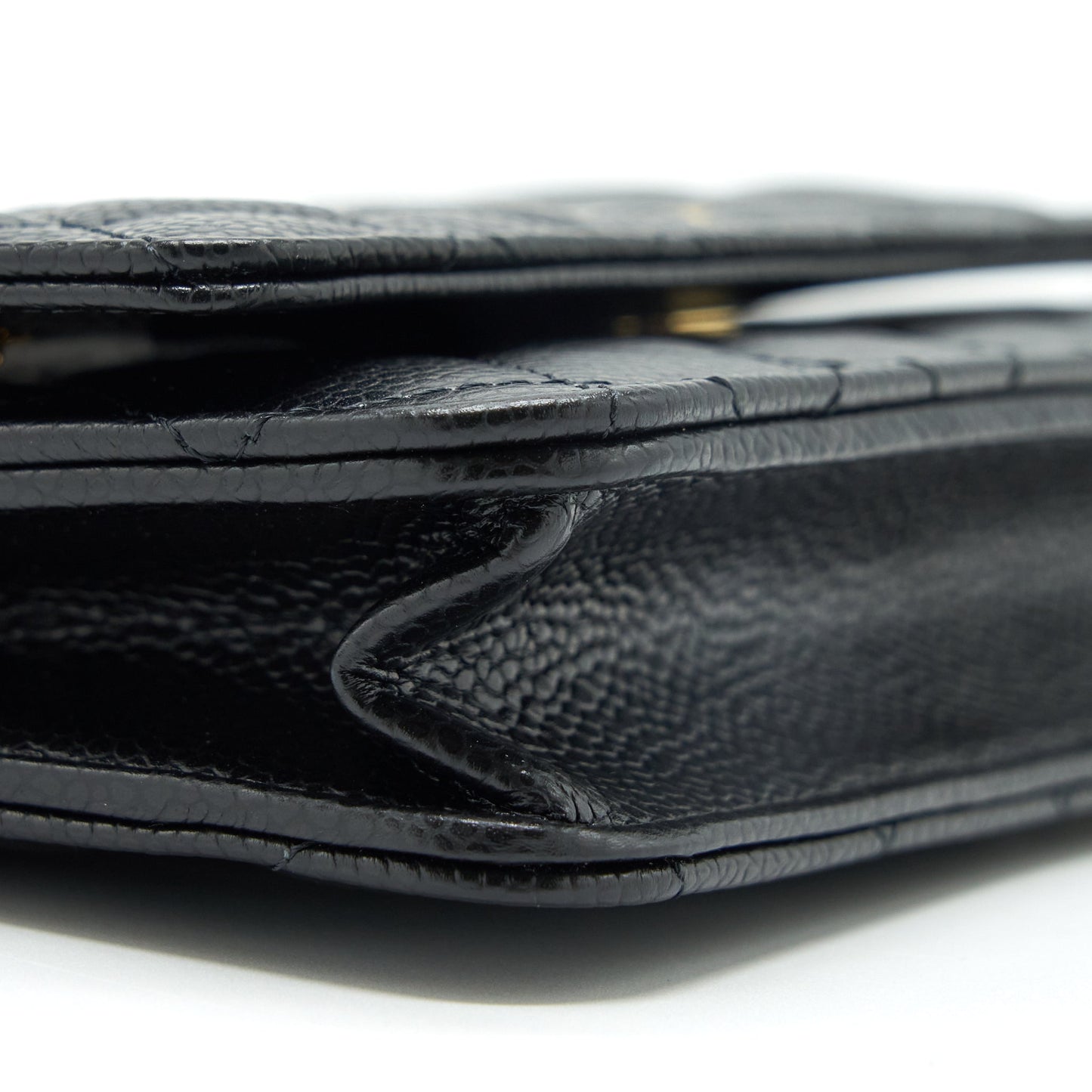 Chanel Classic Wallet On Chain Caviar Black GHW (Microchip)