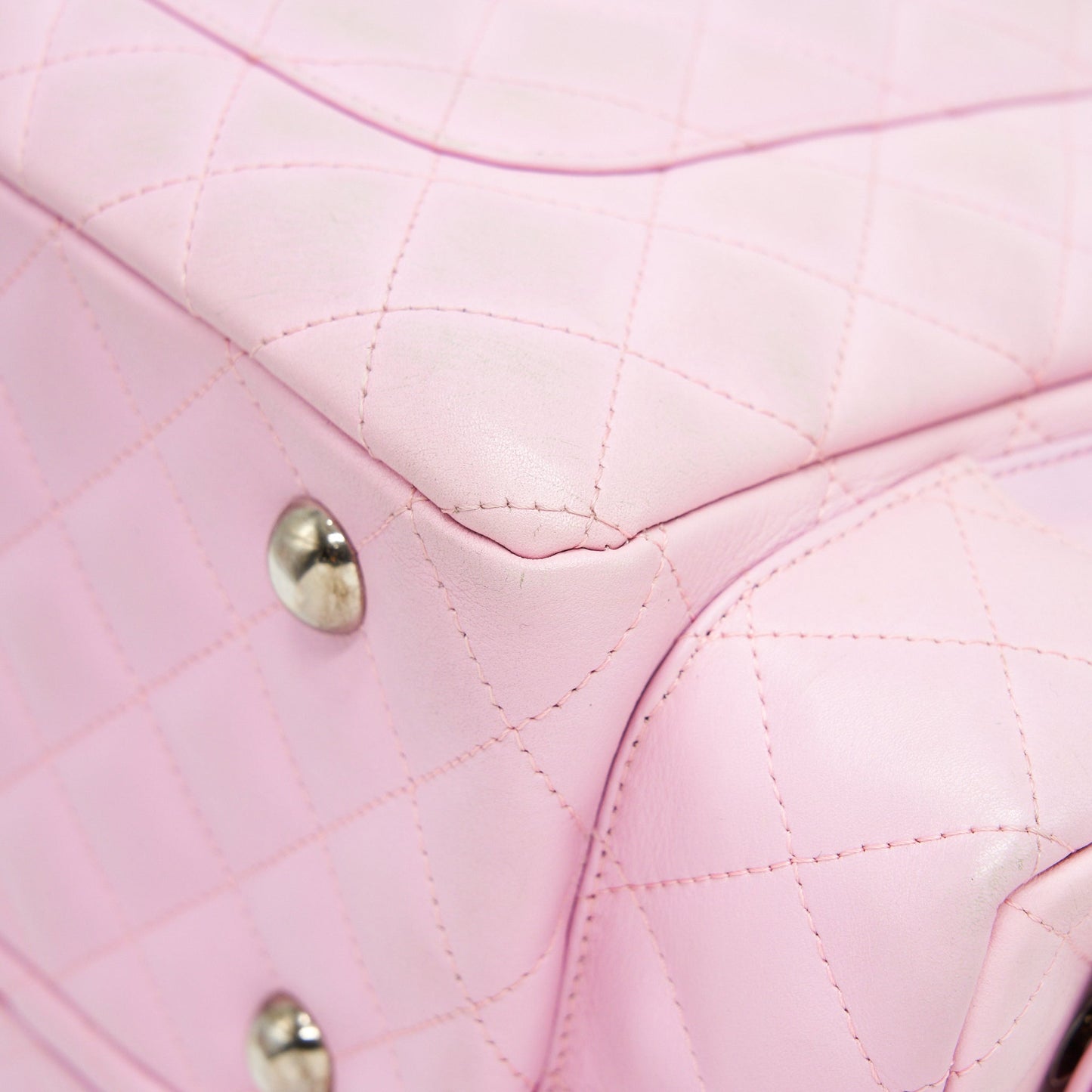 Chanel Cambon aligned Large Reporter Bag in Pink