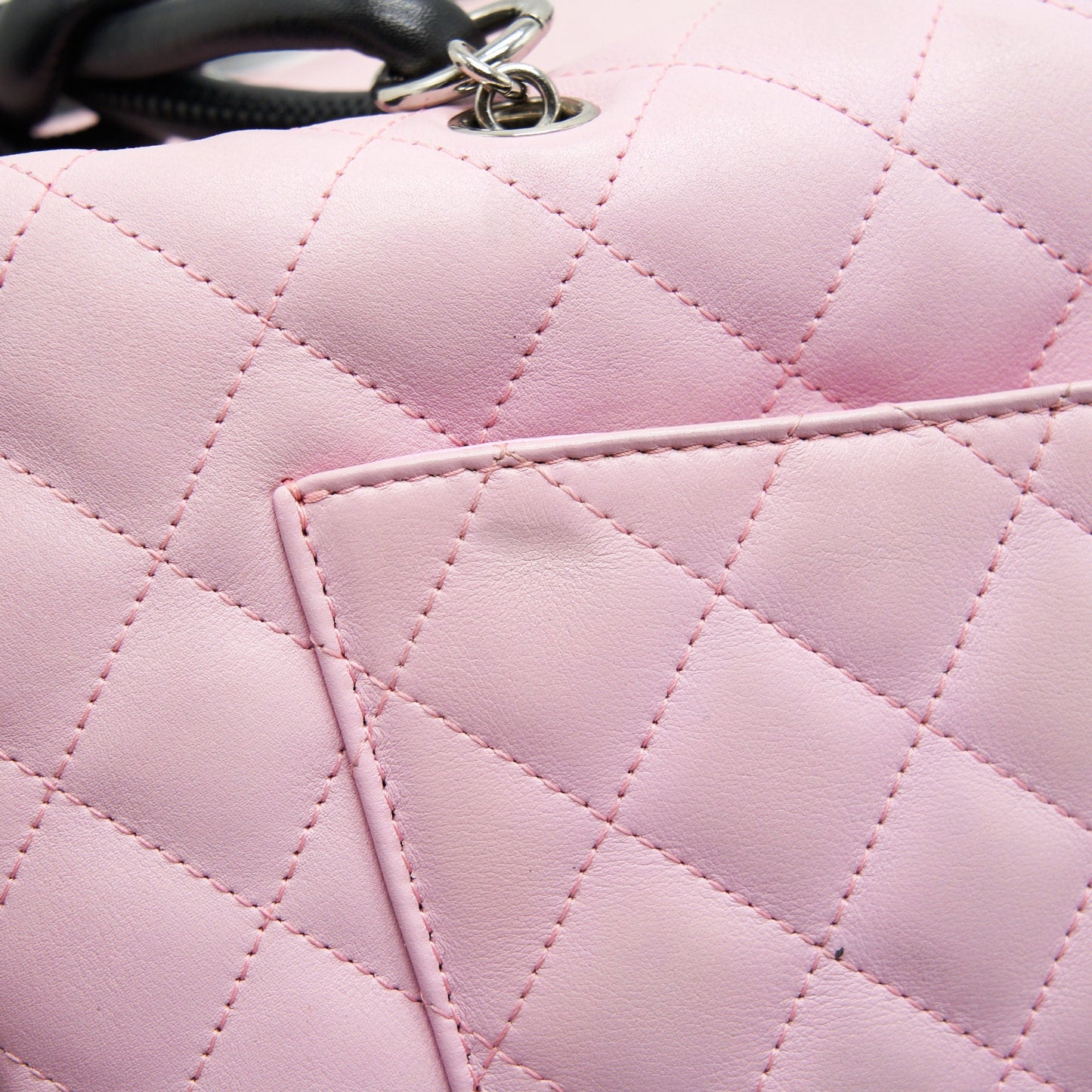 Chanel Cambon aligned Large Reporter Bag in Pink