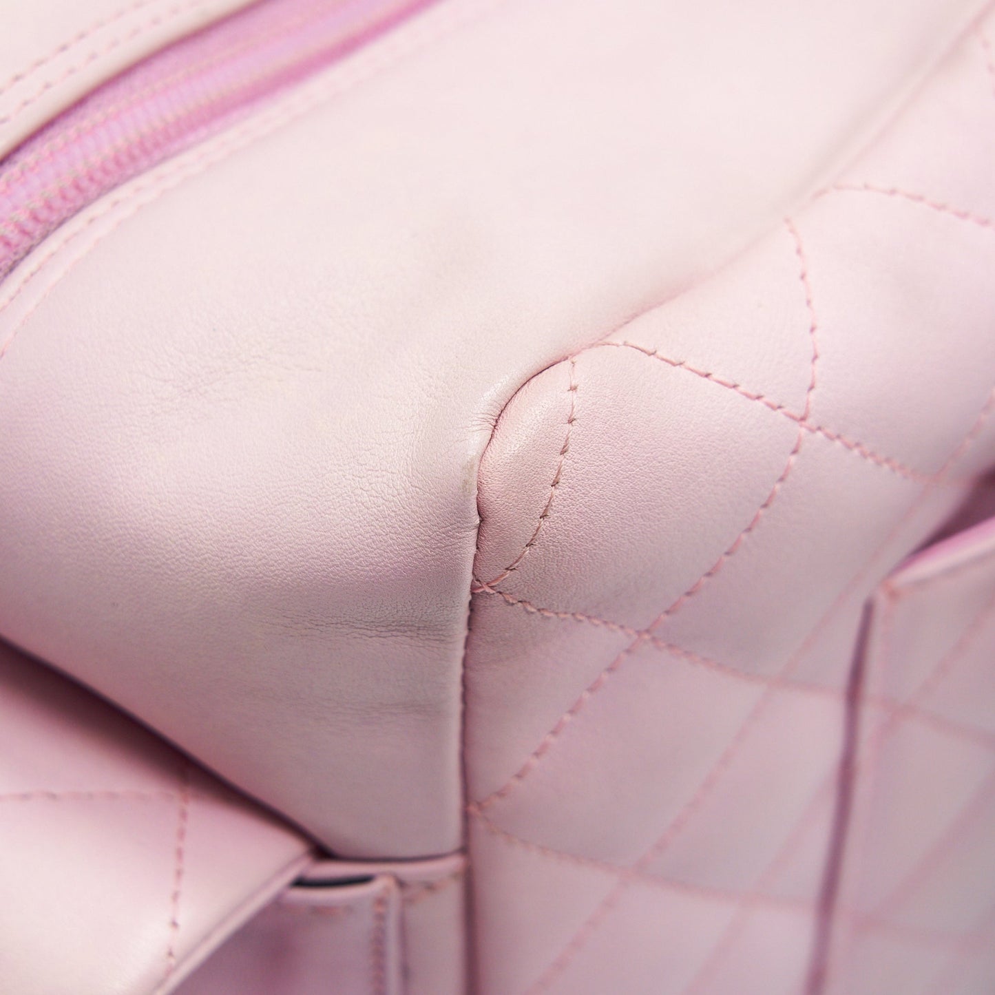 Chanel Cambon aligned Large Reporter Bag in Pink