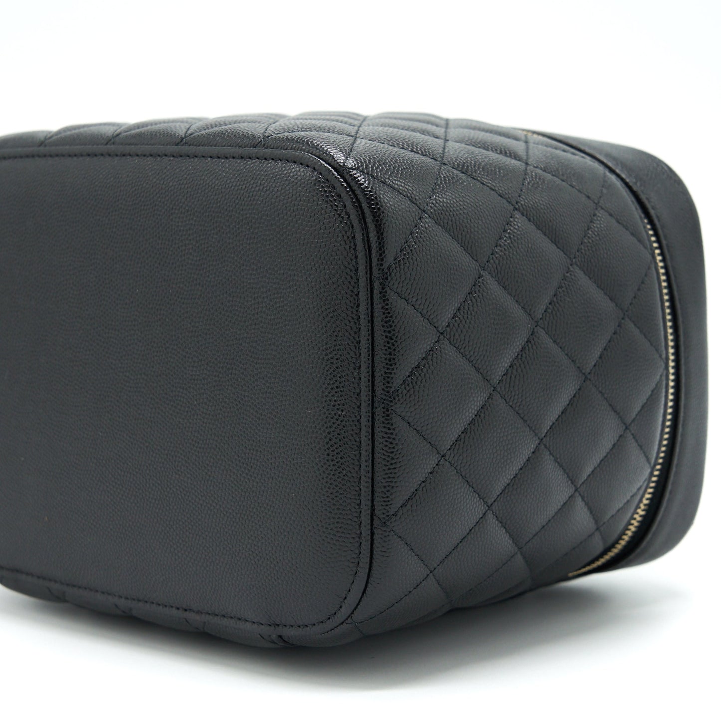 Chanel Top Handle Vanity Case Caviar Black LGHW