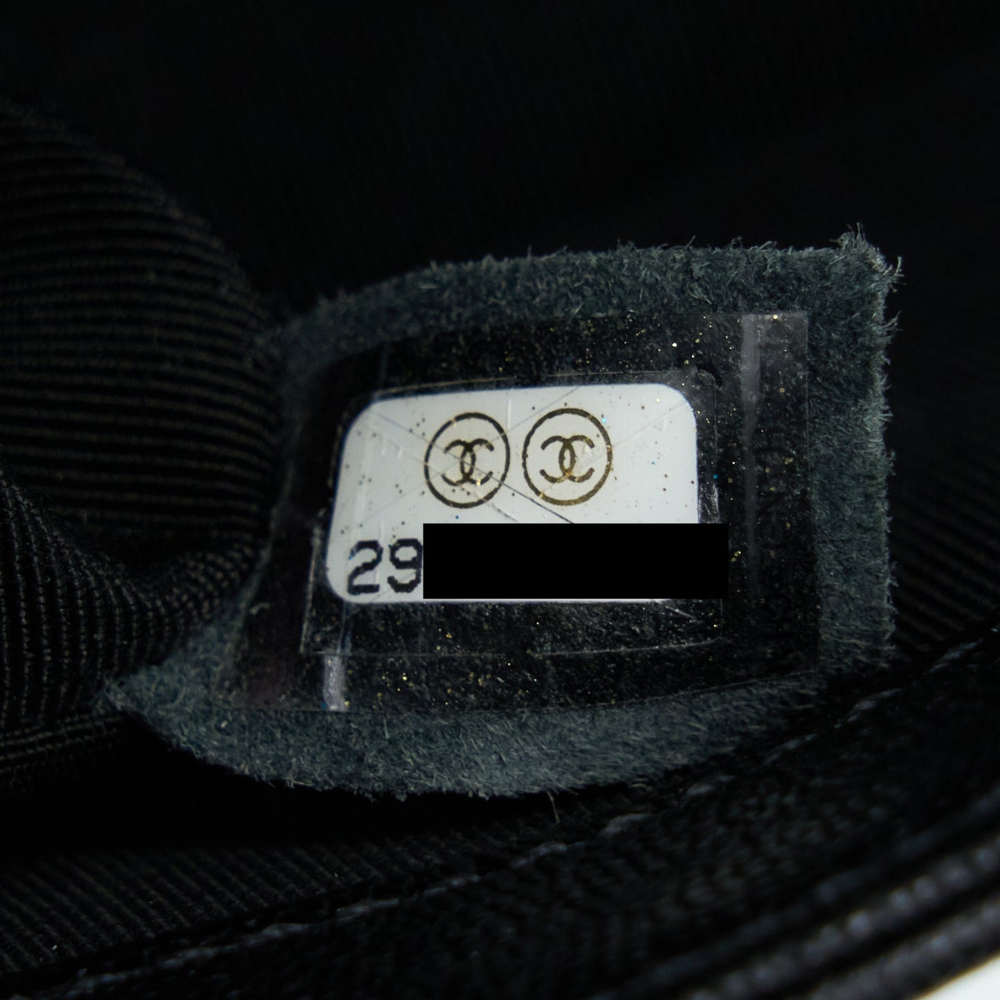 Chanel Small Boy Bag Chevron Caviar Black LGHW