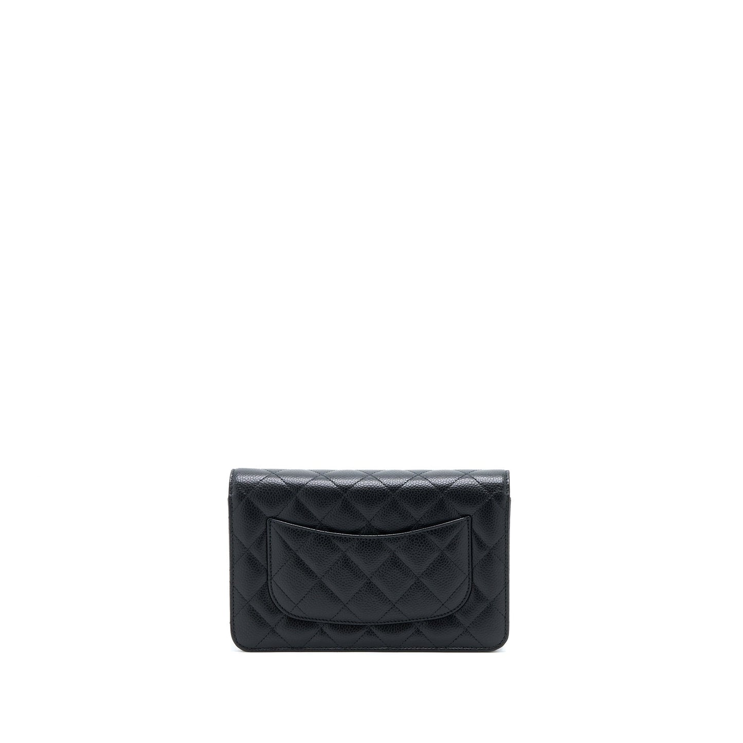 Chanel Classic Wallet on Chain Caviar Black GHW (Microchip)