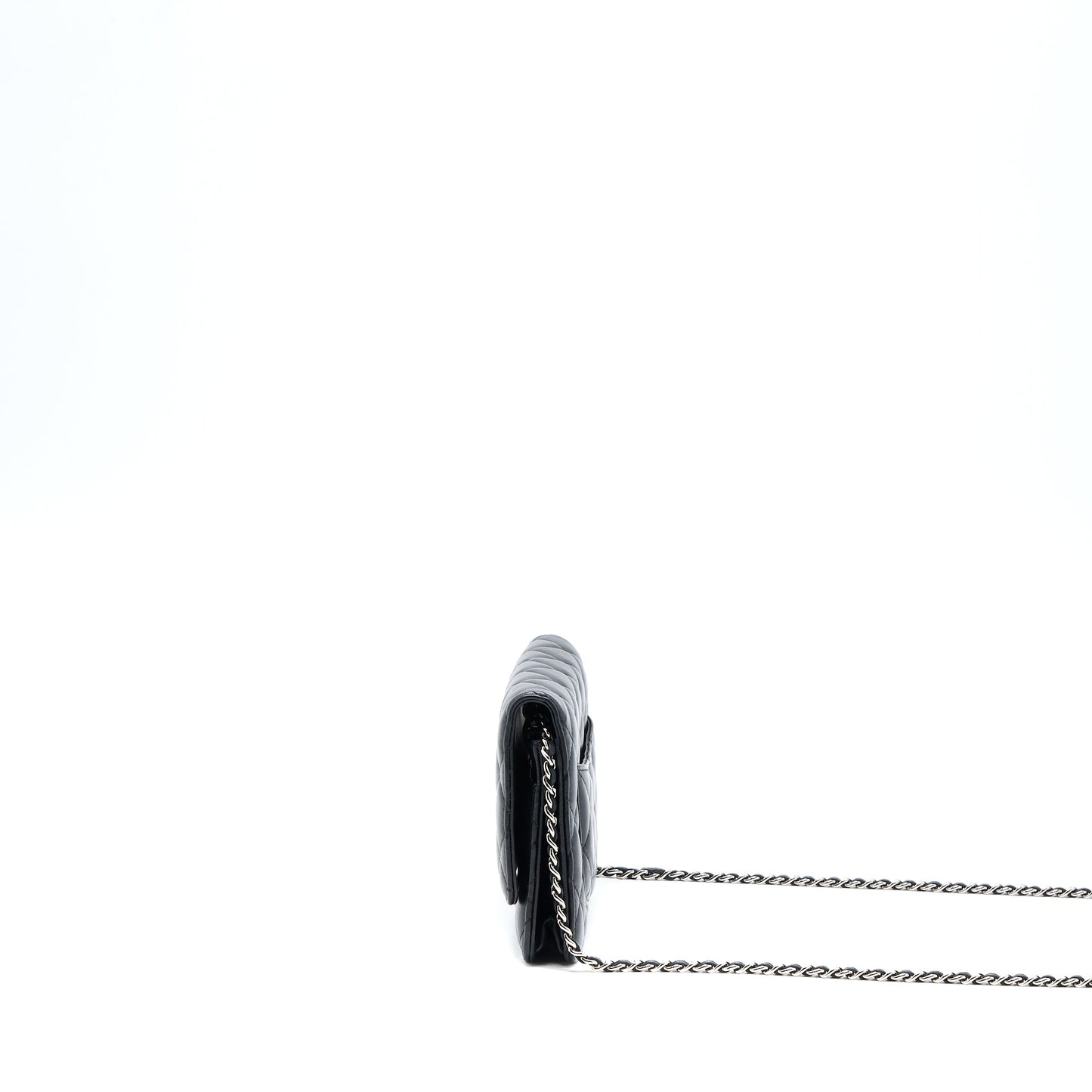 Chanel Classic Wallet On Chain Lambskin Black SHW