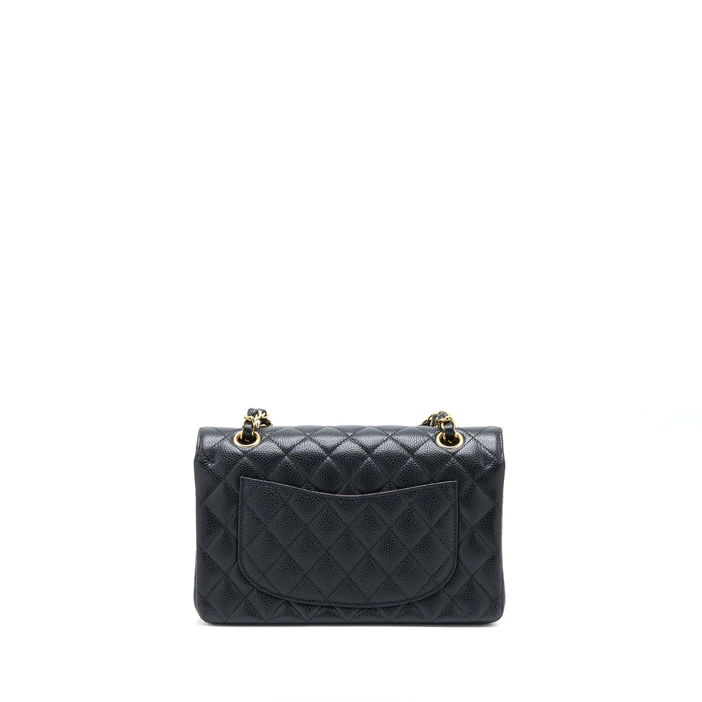 Chanel Small Classic Double Flap Bag Caviar Black GHW (Microchip)