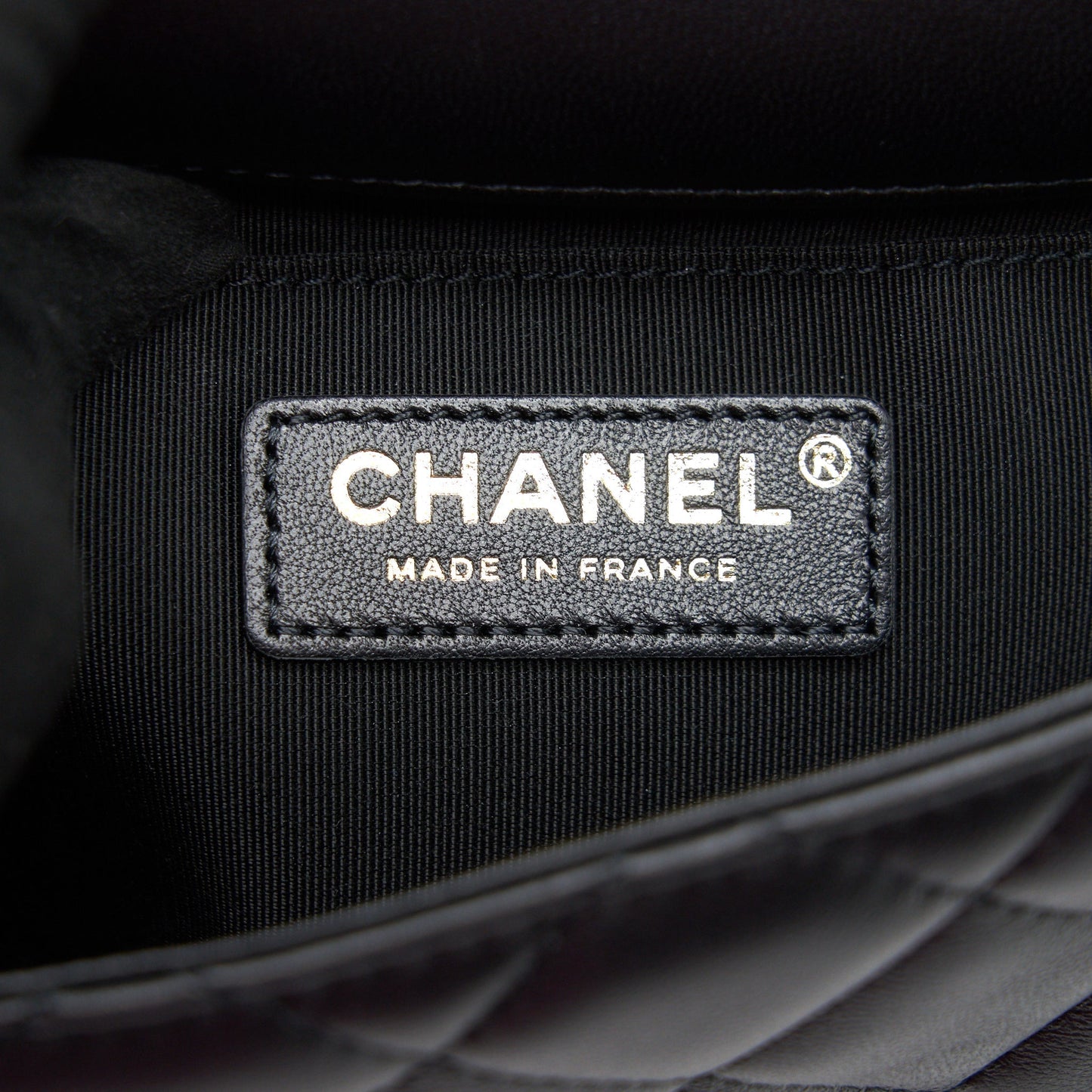 Chanel Logo Pearl Chain Mini Flap Bag GHW