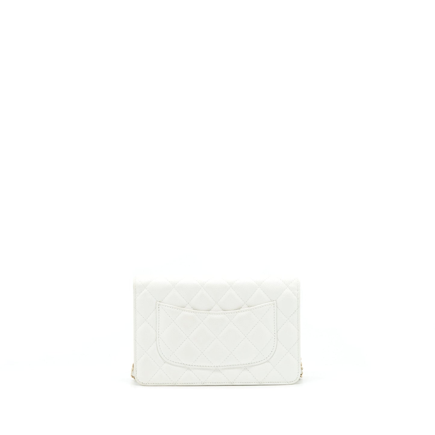 Chanel 21C Wallet On Chain Limit Edition Caviar White LGHW