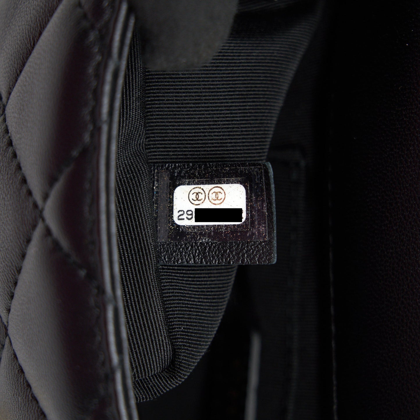 Chanel Logo Pearl Chain Mini Flap Bag GHW
