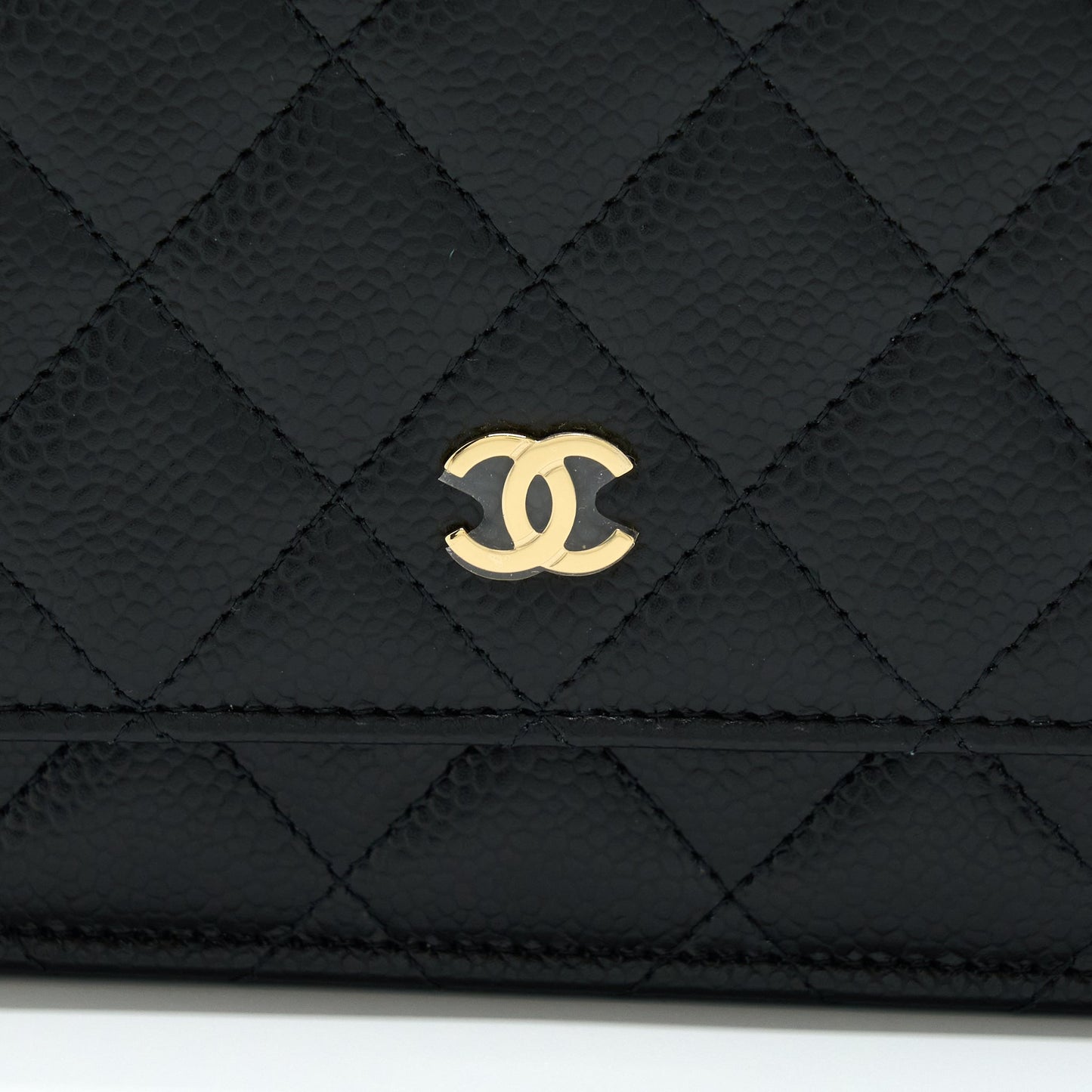 Chanel Classic Wallet On Chain Caviar Black GHW (Microchip)