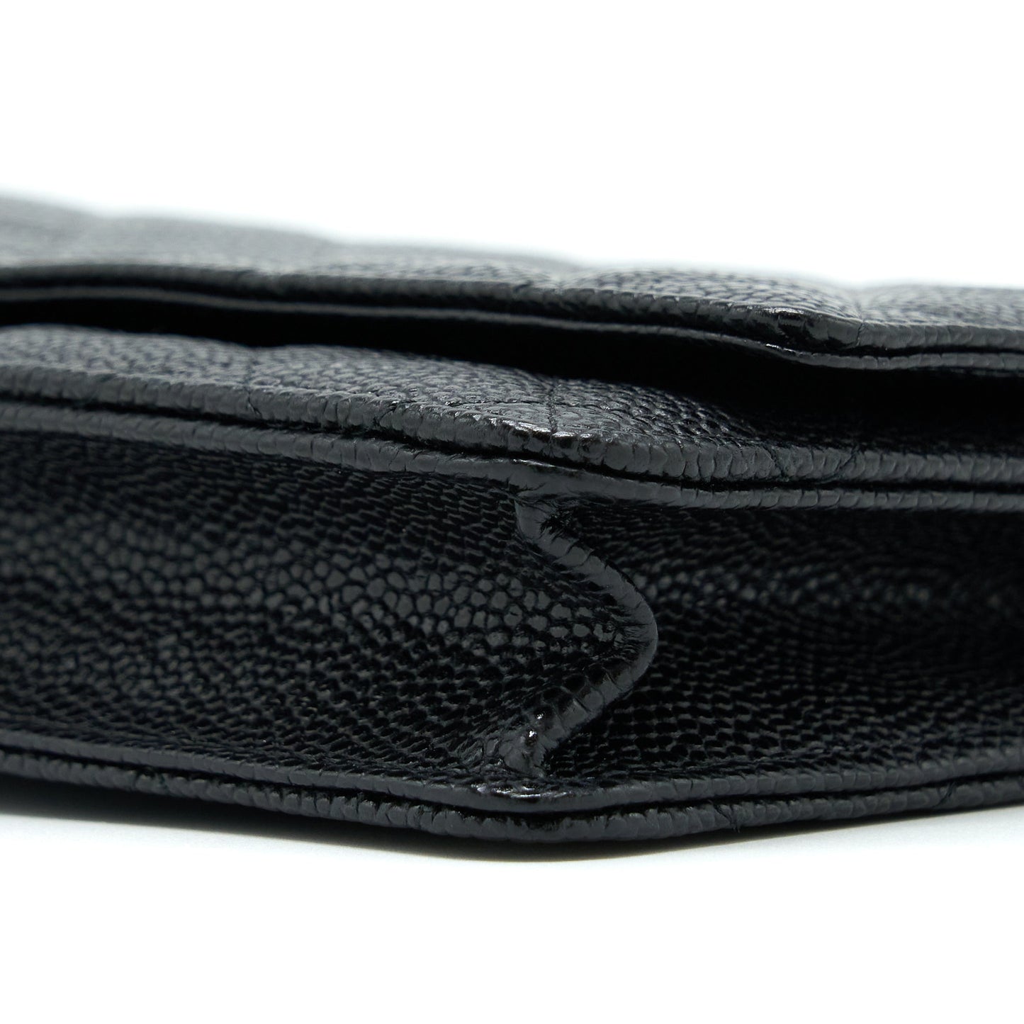 Chanel Classic Wallet On Chain Caviar Black SHW