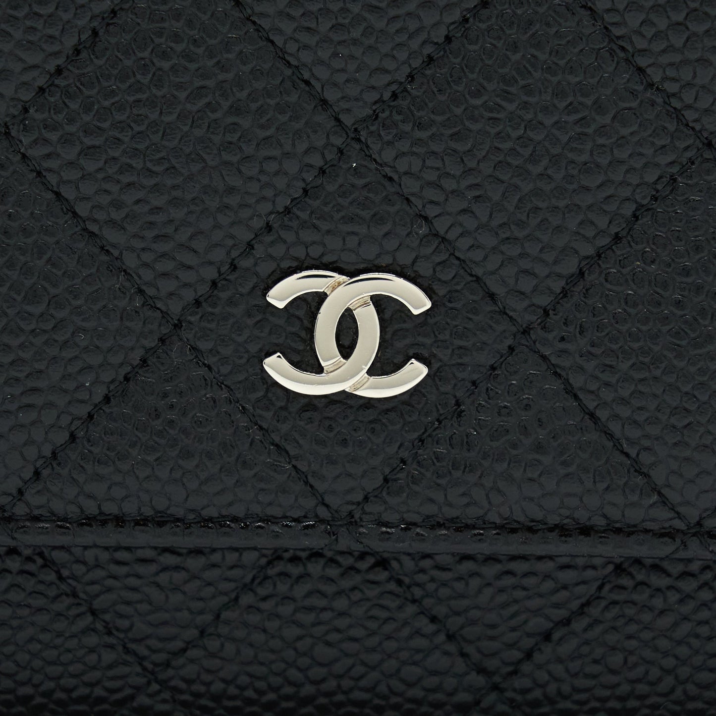 Chanel Classic Wallet On Chain Caviar Black SHW