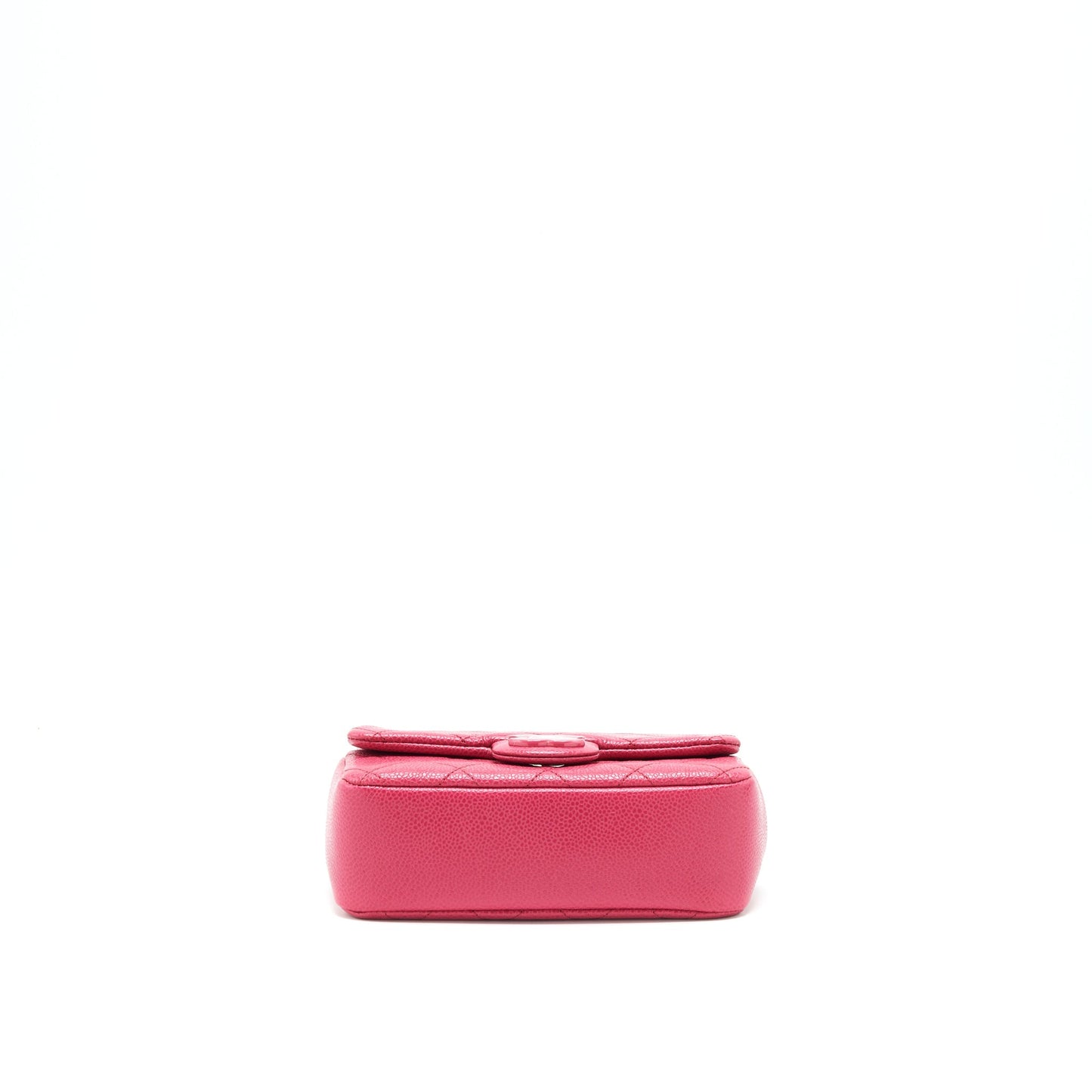 Chanel Mini Square Caviar Pink in Pink Hardware