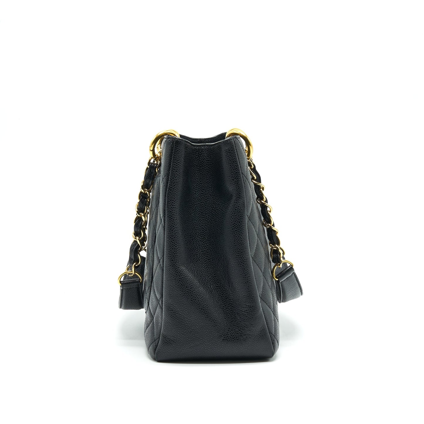 CHANEL CAVIAR GRAND SHOPPING TOTE GST BLACK