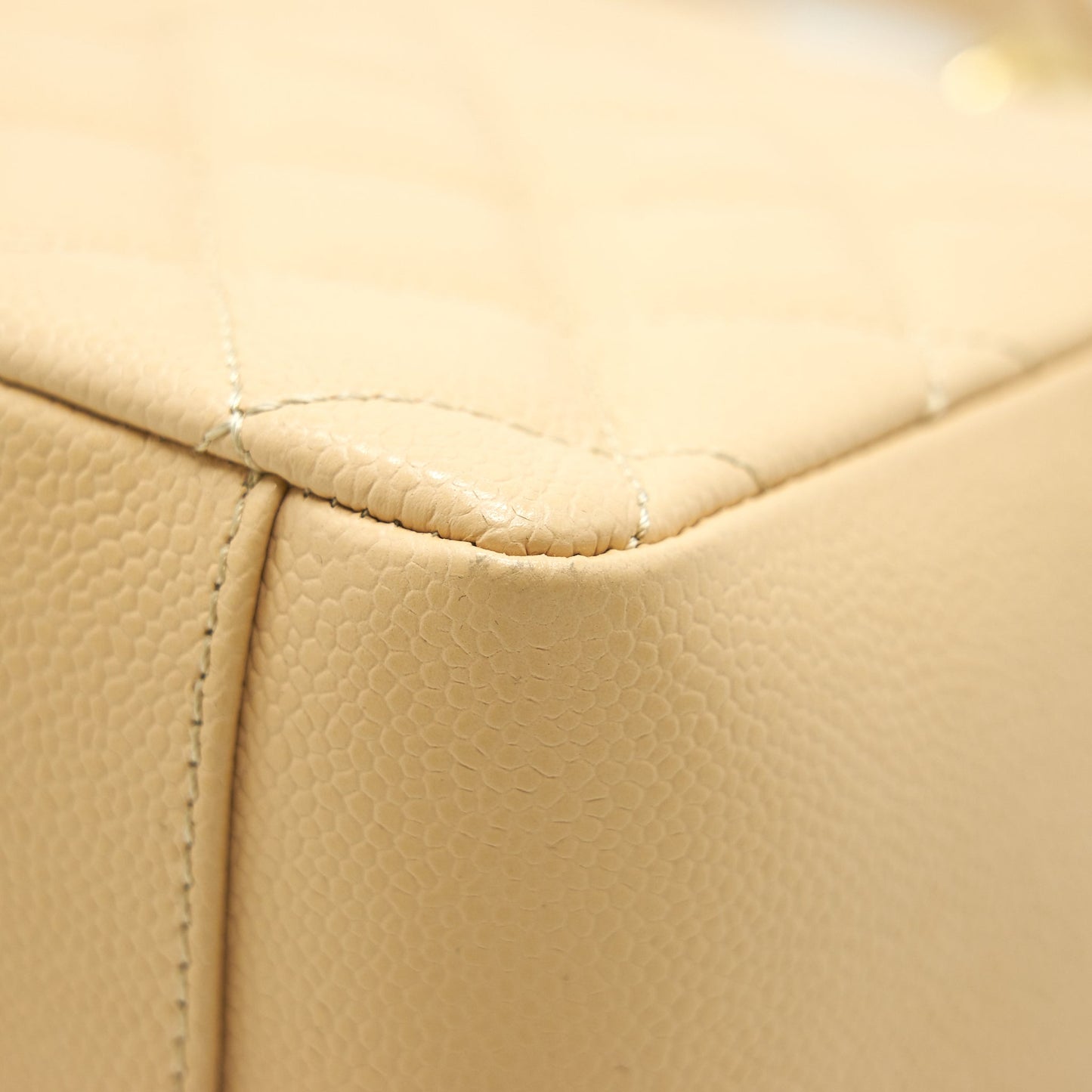 CHANEL CAVIAR GRAND SHOPPING TOTE GST BEIGE