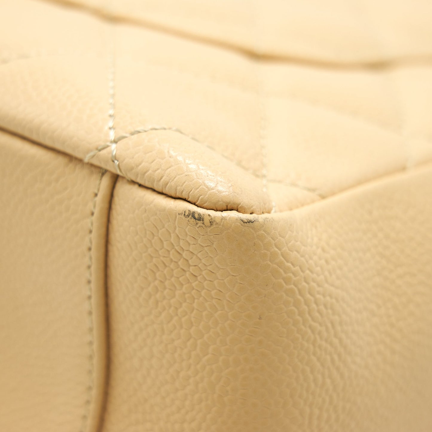 CHANEL CAVIAR GRAND SHOPPING TOTE GST BEIGE
