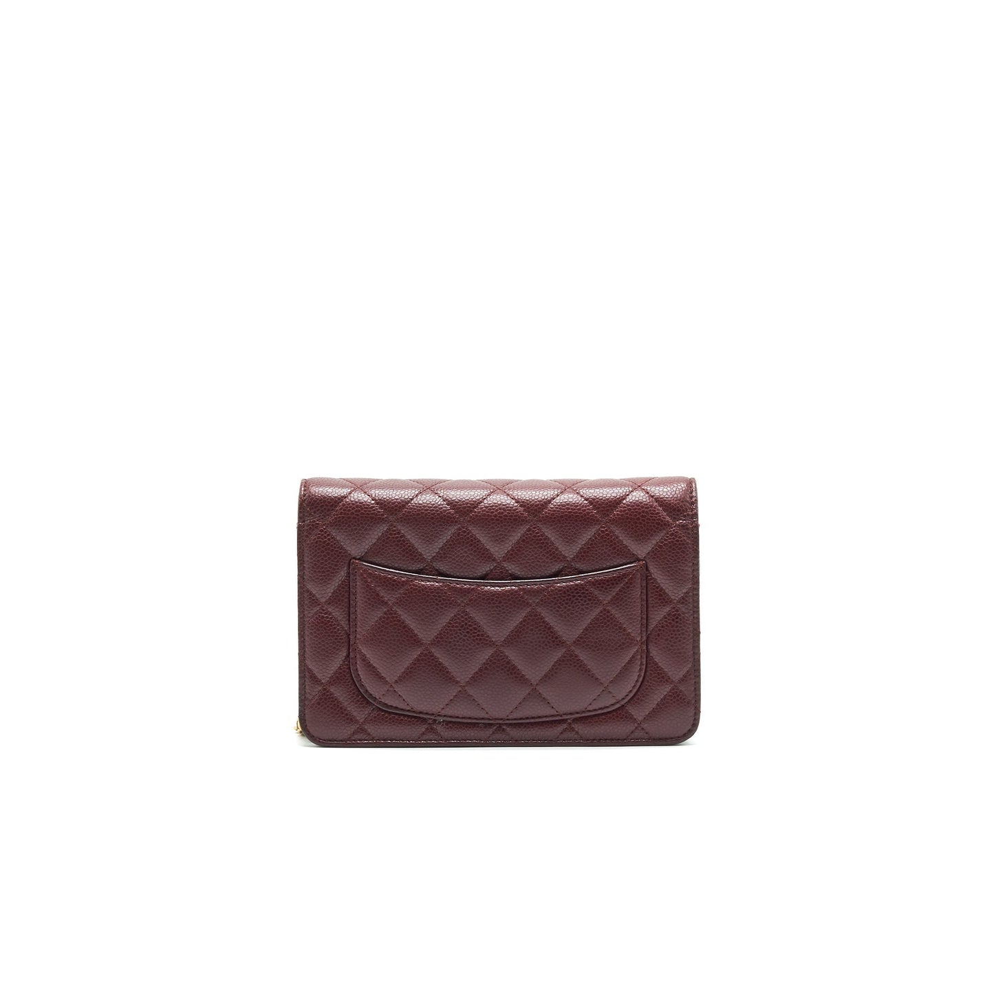 Chanel Burgundy Wallet on Chain Caviar GHW