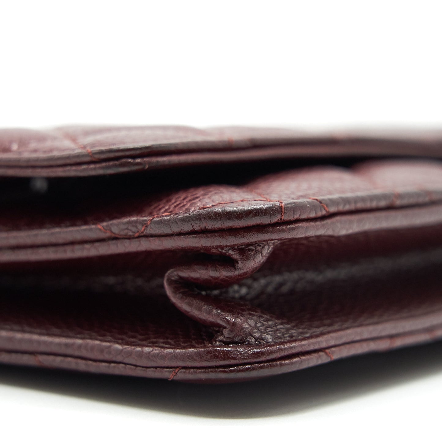 Chanel Burgundy Wallet on Chain Caviar GHW