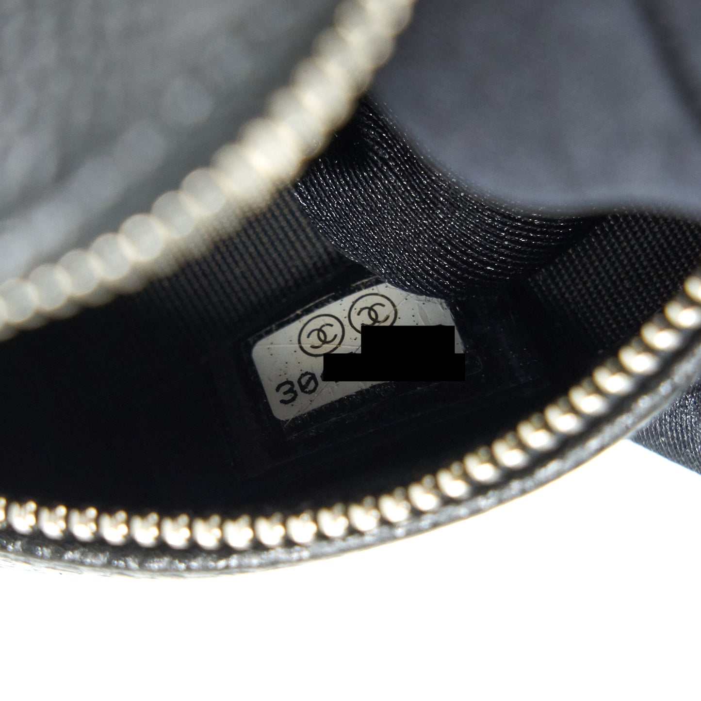 CHANEL Camellia Round Clutch With Chain Black