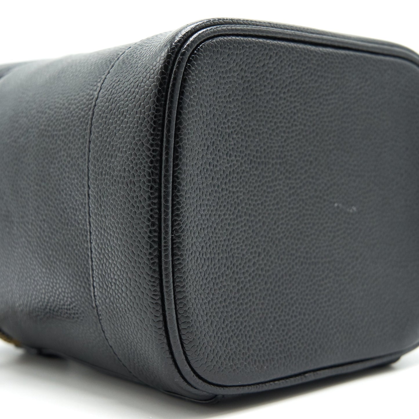 Chanel Vintage Vanity Case Caviar Black GHW