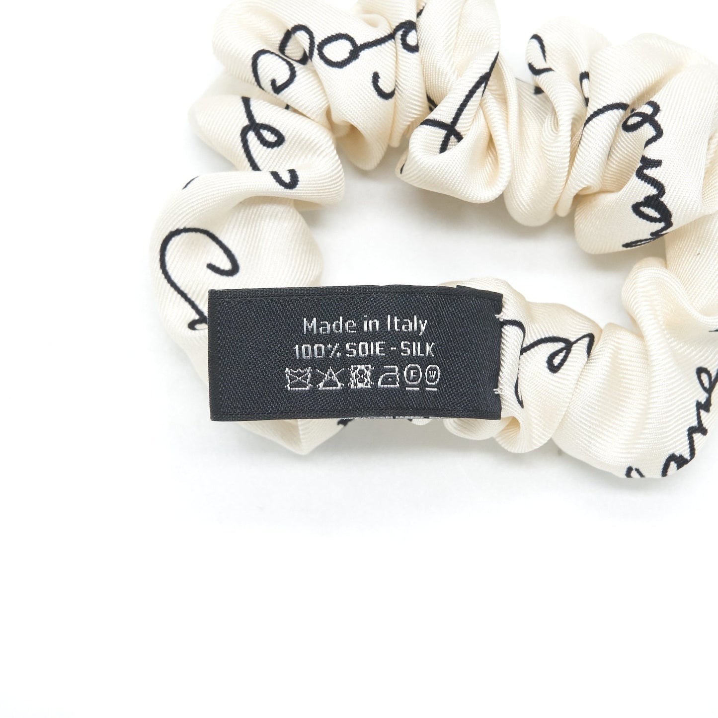 Chanel Silk Twill Hair accessory white and black
