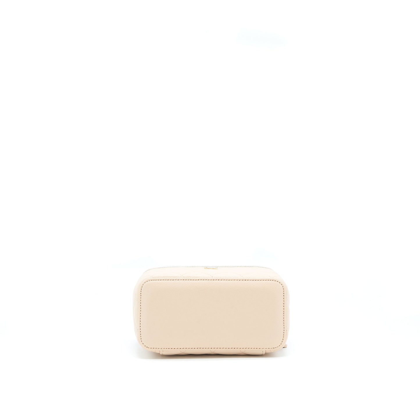 Chanel Long Vanity Case Caviar Nude Pink LGHW