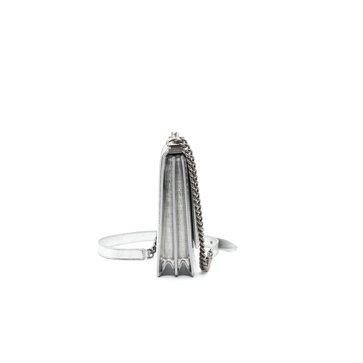 Chanel Boy Chanel Leboy Silver with Ruthenium Hardware