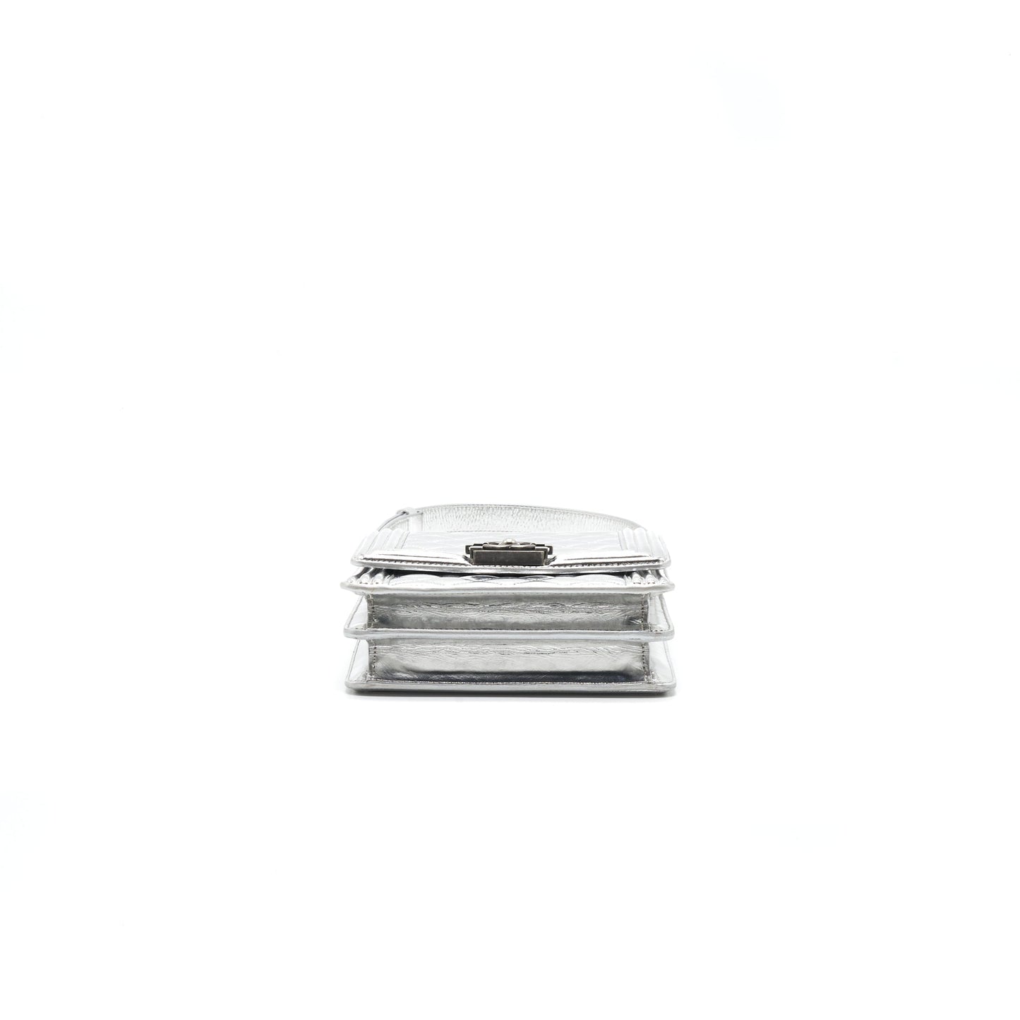 Chanel Boy Chanel Leboy Silver with Ruthenium Hardware