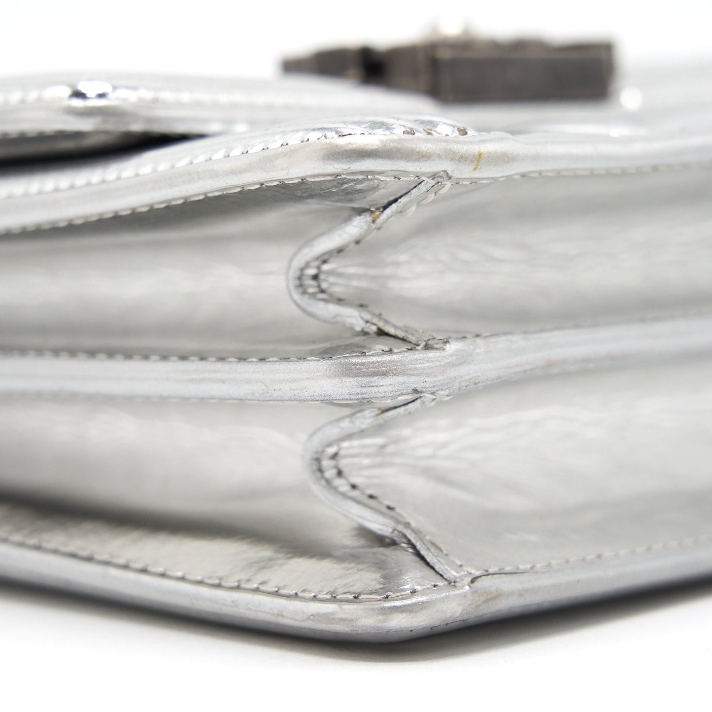 Chanel Boy Chanel Leboy Silver with Ruthenium Hardware