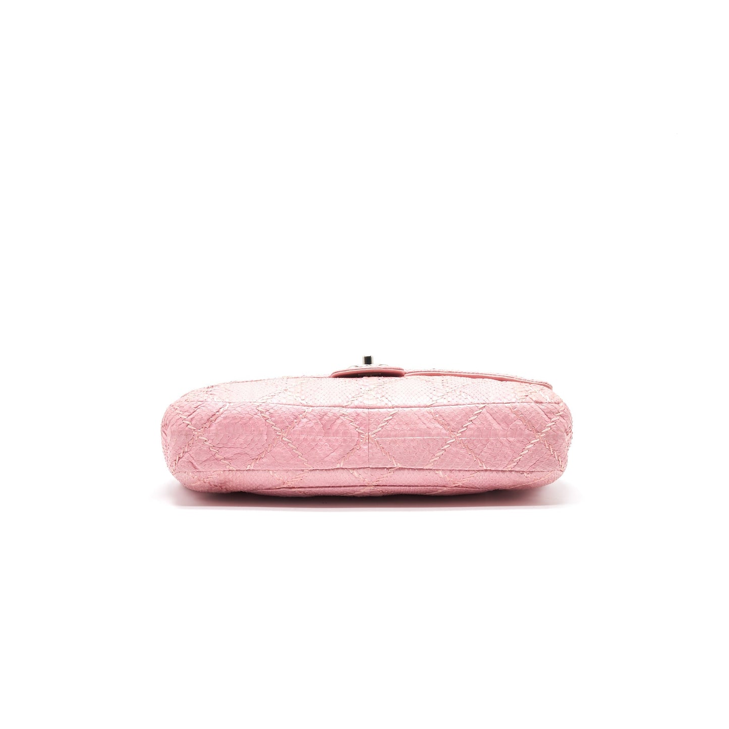 Chanel Python Skin Flap Bag Pink