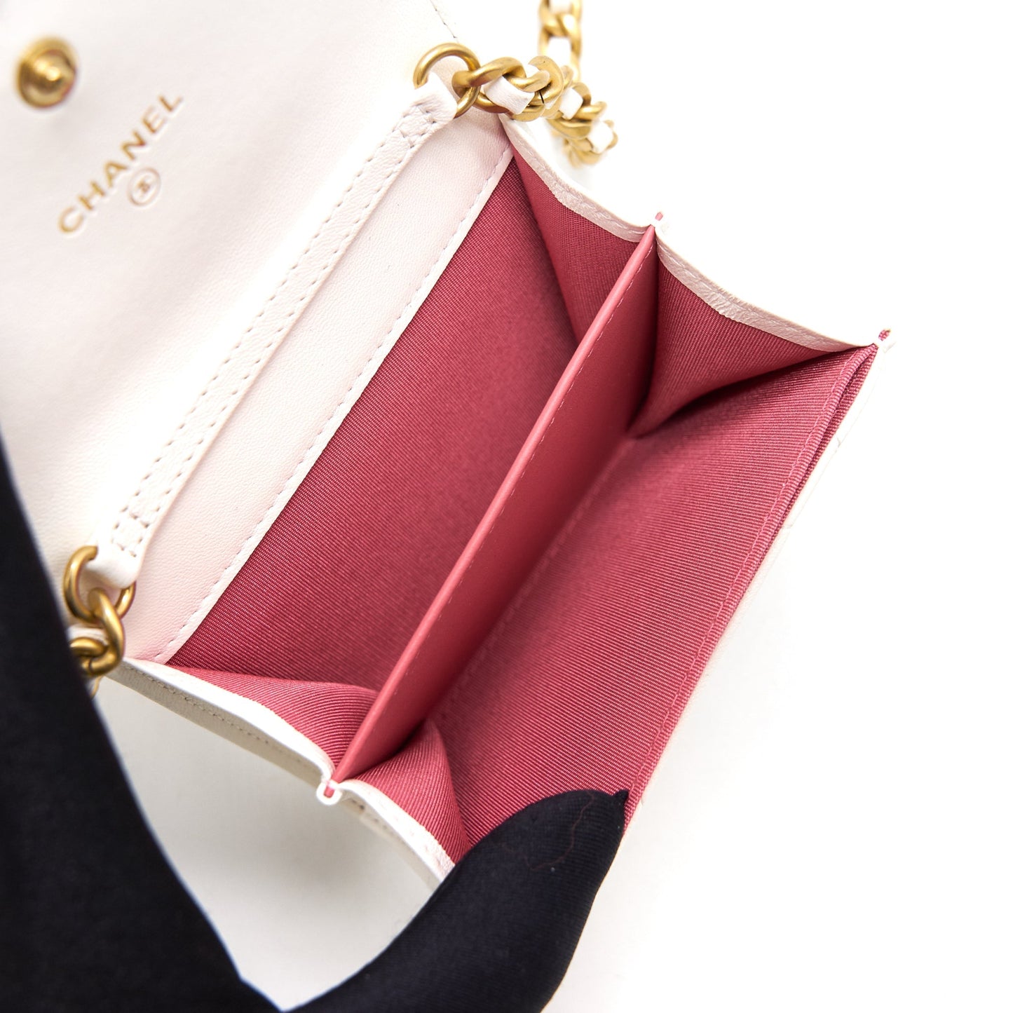 Chanel 19 Flap Coin Purse with Chain