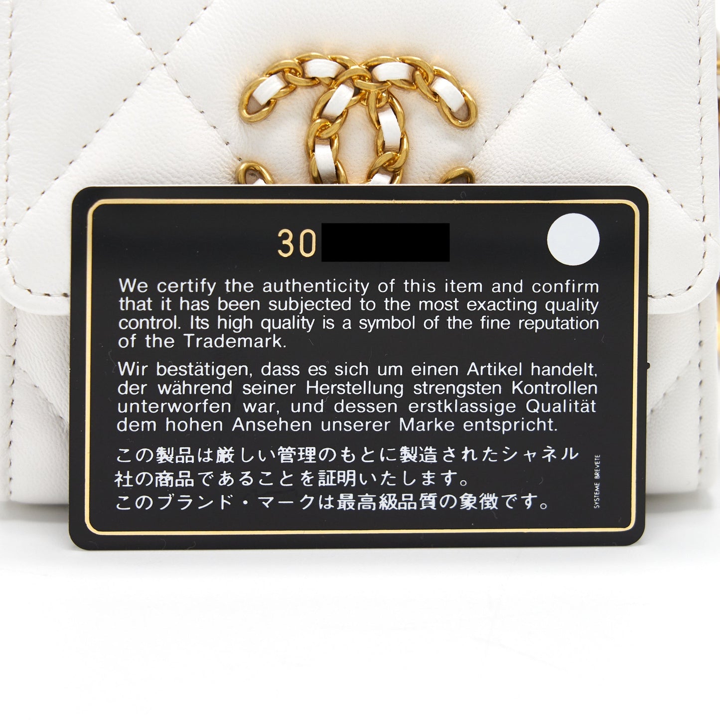 Chanel 19 Flap Coin Purse with Chain