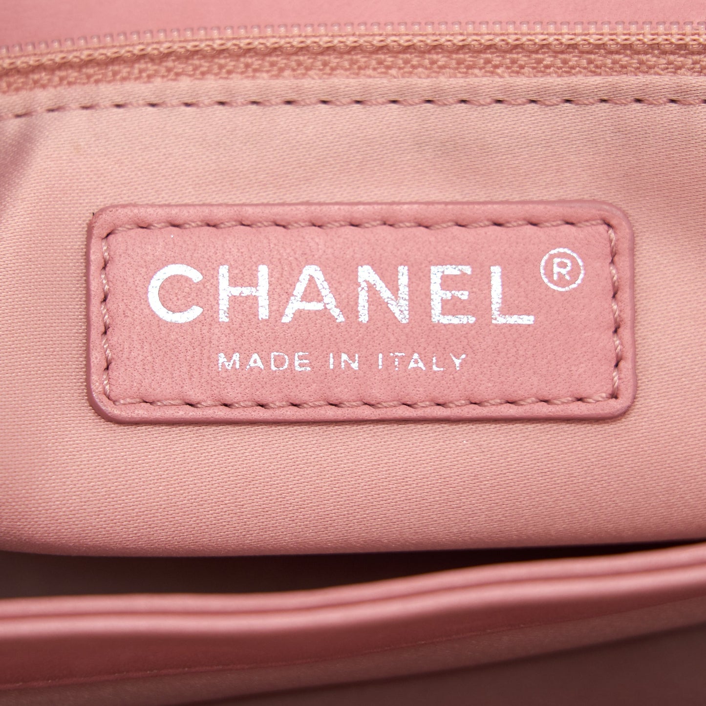 Chanel Python Skin Flap Bag Pink