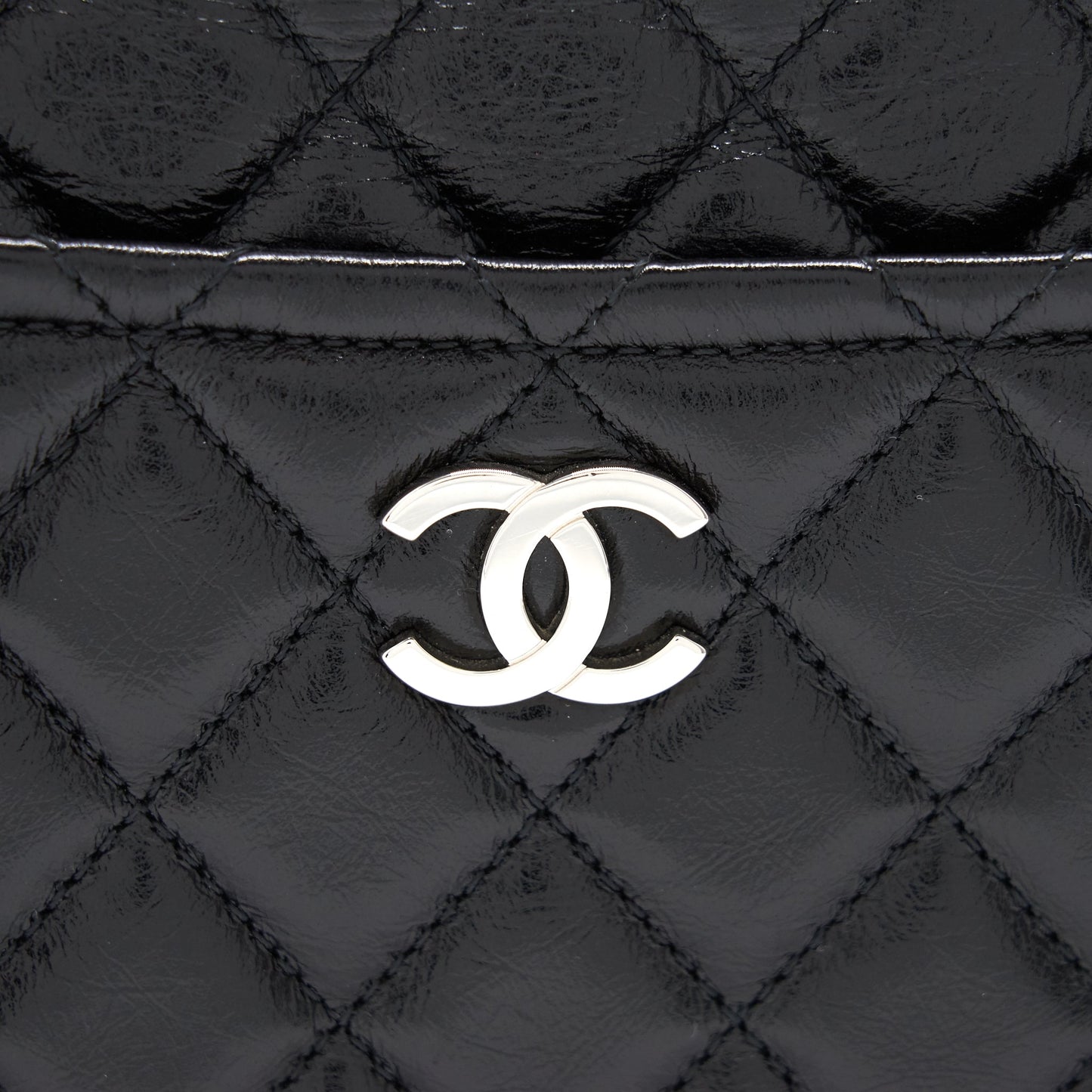 Chanel 18B Calfskin Camera Case Black SHW